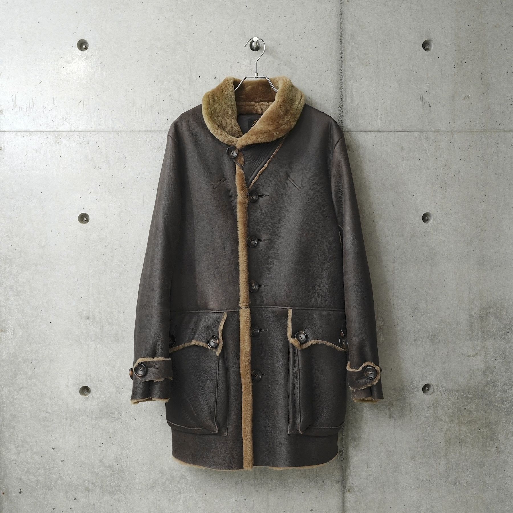 Needles NEEDLES AW2015 ECW MOUTON SHEARLING COAT Size US XXS / EU 40 - 2 Thumbnail