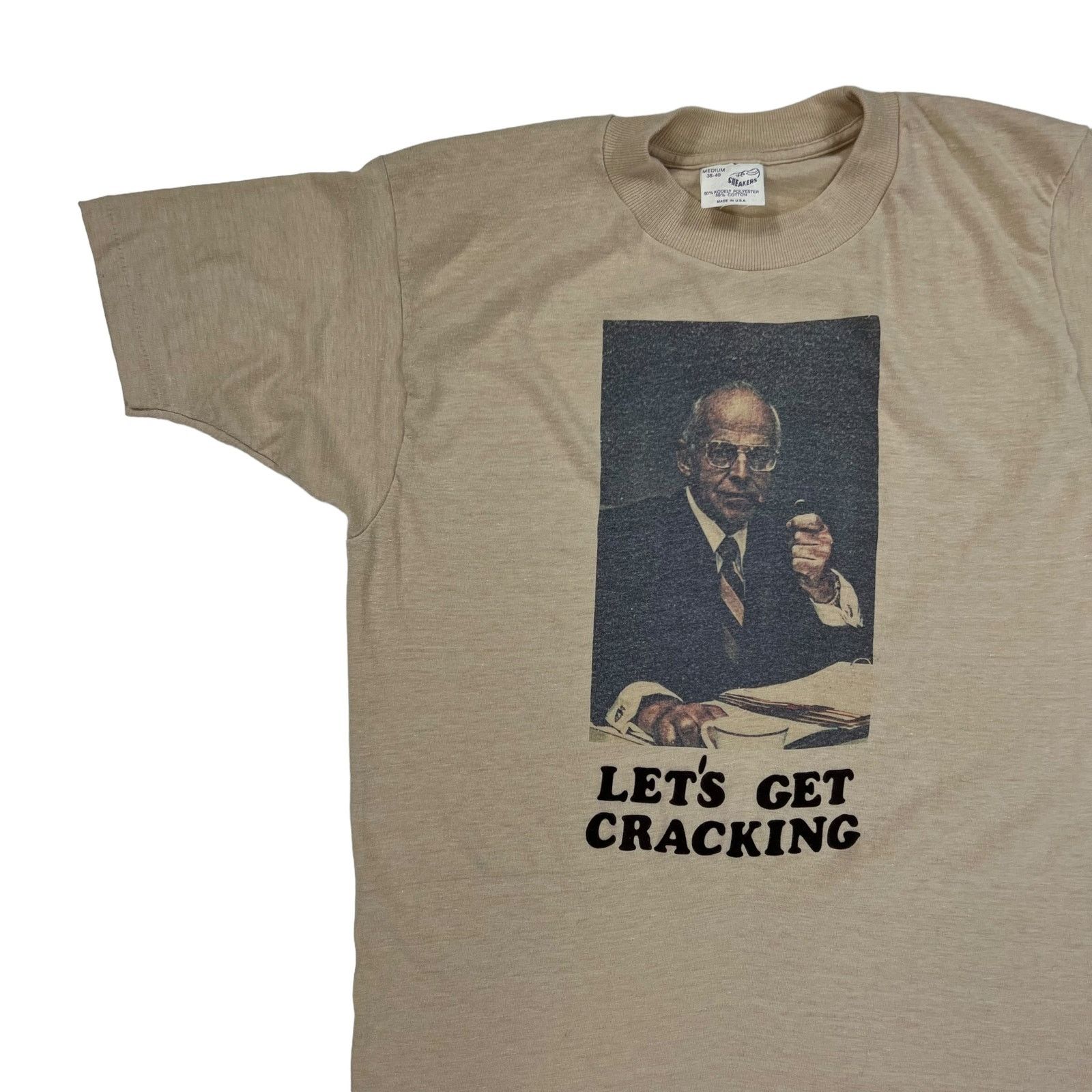 Vintage Vintage 80s Let’s Get Cracking pipe tee (S) Size US S / EU 44-46 / 1 - 3 Thumbnail