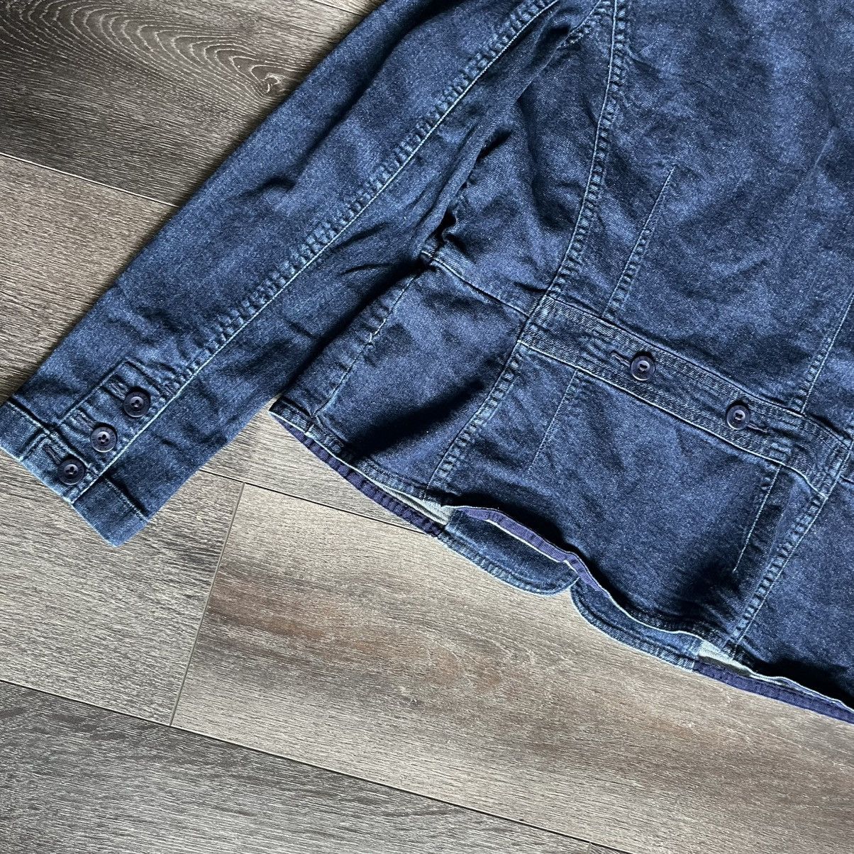 L.L. Bean Vintage 2000s L.L. Bean Blue Denim Jean Jacket Blazer Button Size S / US 4 / IT 40 - 8 Thumbnail