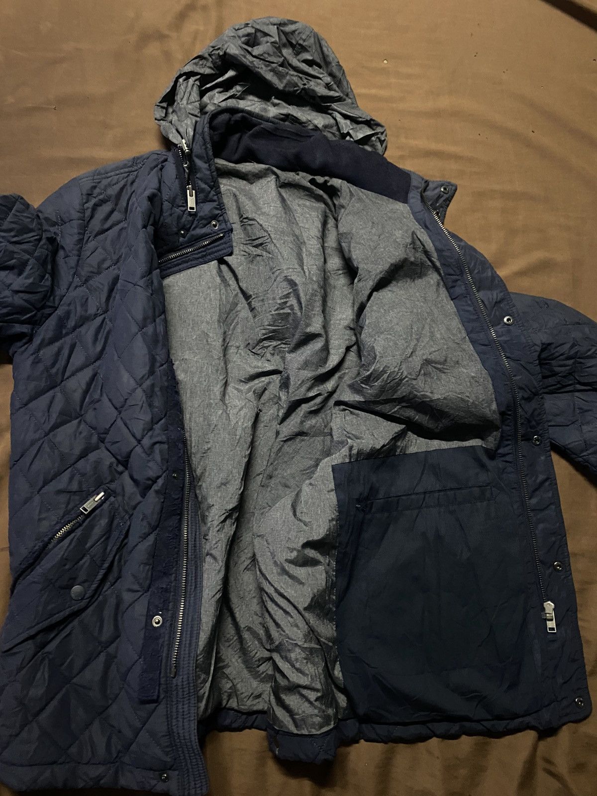 Lacoste Lacoste Quilted Navy Jacket Size US L / EU 52-54 / 3 - 5 Thumbnail