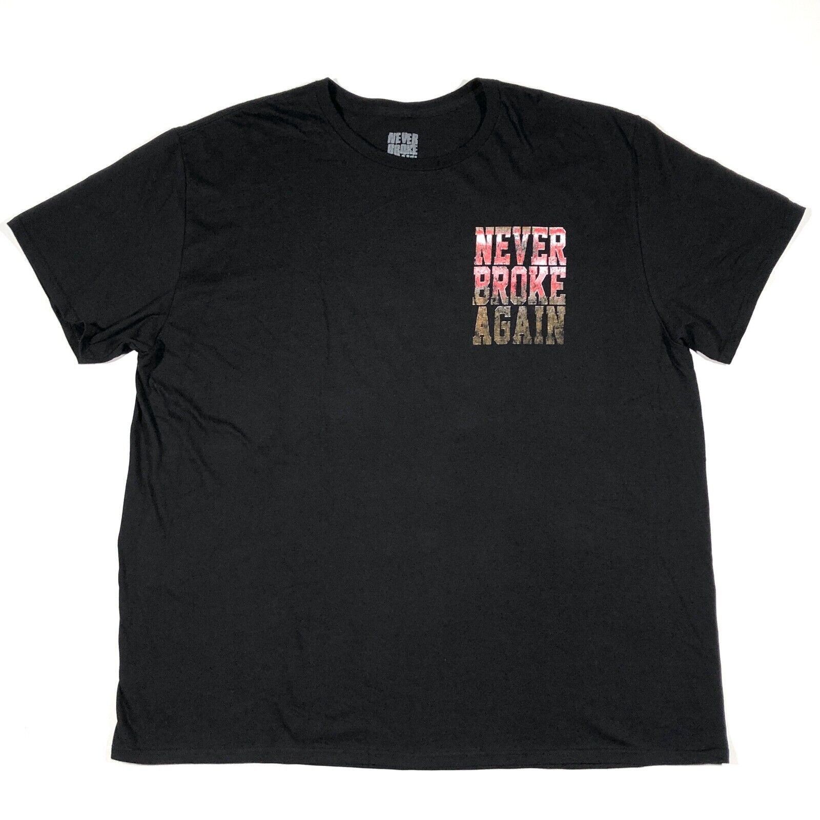 Billionaire Boys Club Never Broke Again Skull Logo Black Red Tee T Shirt size 3XL Size US XXL / EU 58 / 5 - 3 Thumbnail
