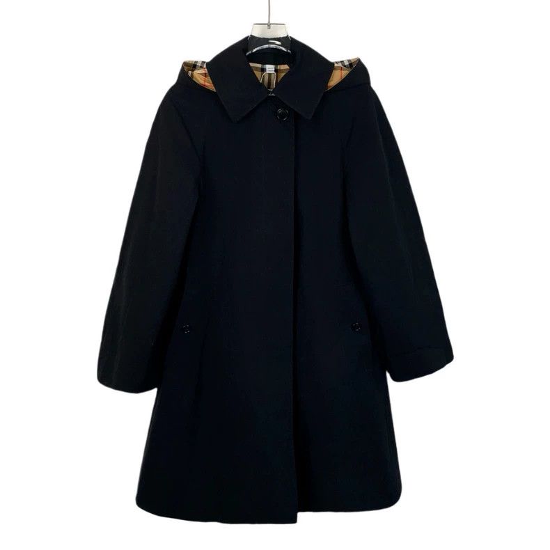 Burberry Burberry Black Cotton Hooded Trench Coat Size US XS / EU 42 / 0 - 1 Thumbnail