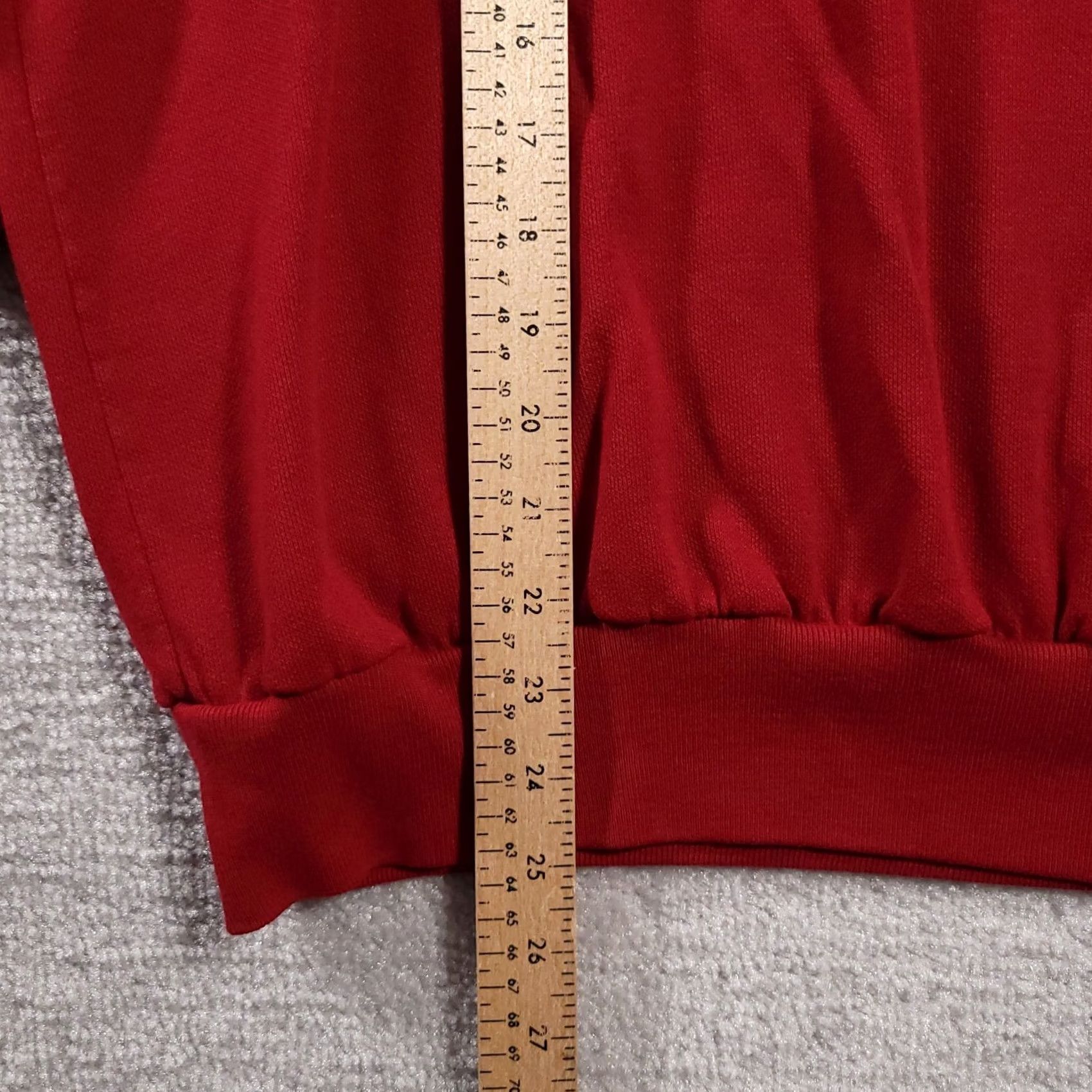 Vintage YS Studio Young Stuff Sweater Women’s 1X Red Long Sleeve Collared Retro VTG Size XL / US 12-14 / IT 48-50 - 6 Thumbnail
