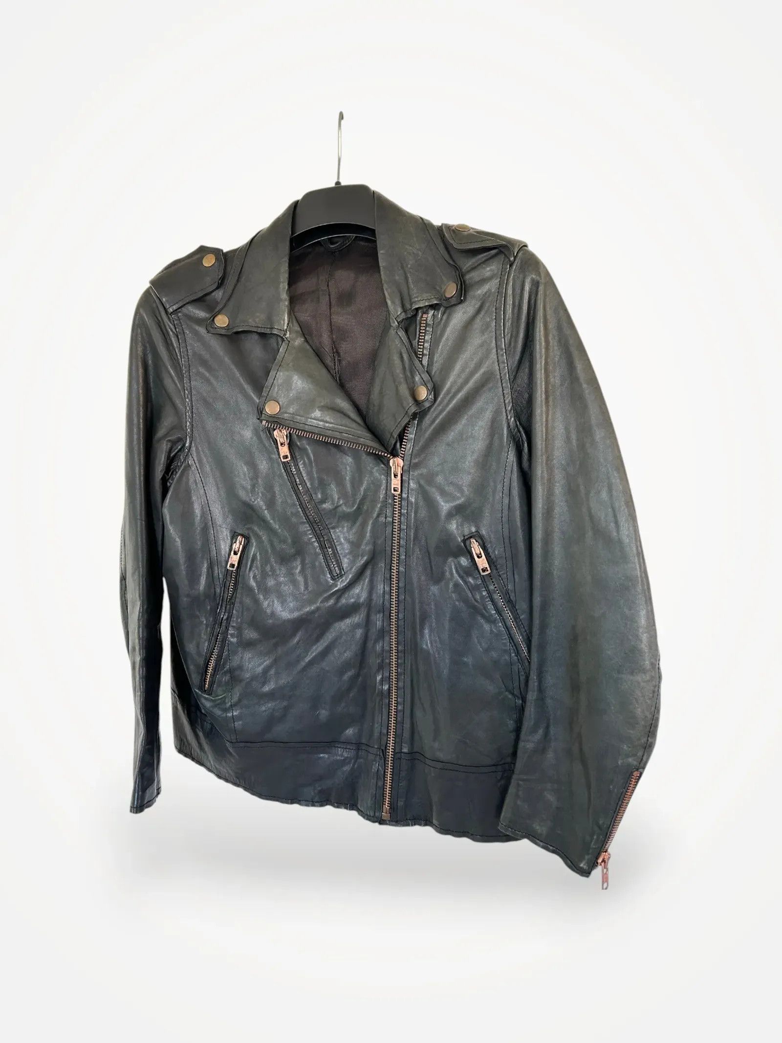 Acne Studios Acne Studios Smith Leather Jacket Size XS / US 0-2 / IT 36-38 - 1 Thumbnail