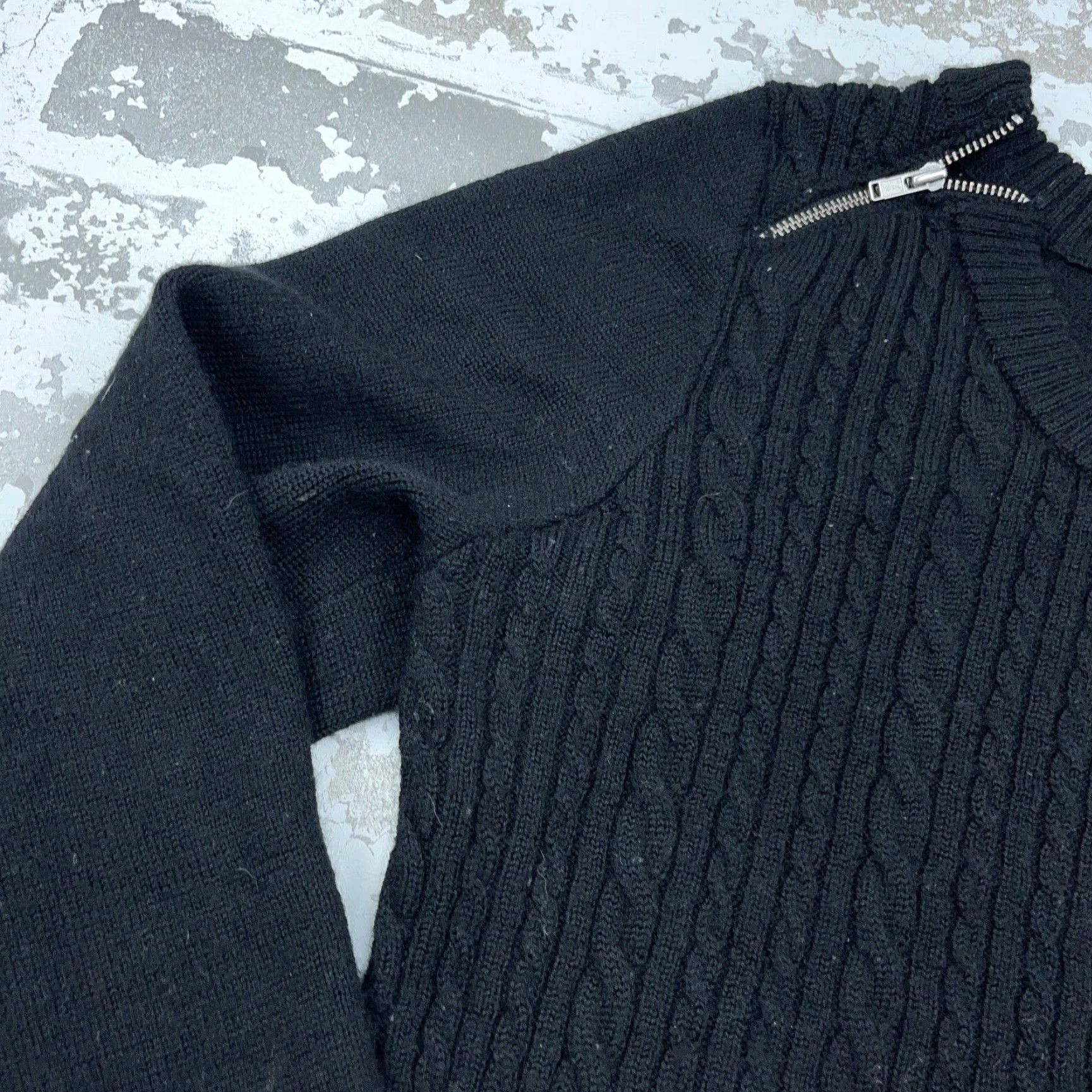 Ariat Ariat Women's Large Black Cable Knit Pullover Sweater - Lightweight Casual Top Size L / US 10 / IT 46 - 7 Thumbnail