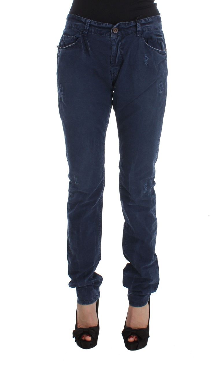 Costume National Chic Regular Fit Blue Denim Women's Jeans Size 35" - 1 Thumbnail