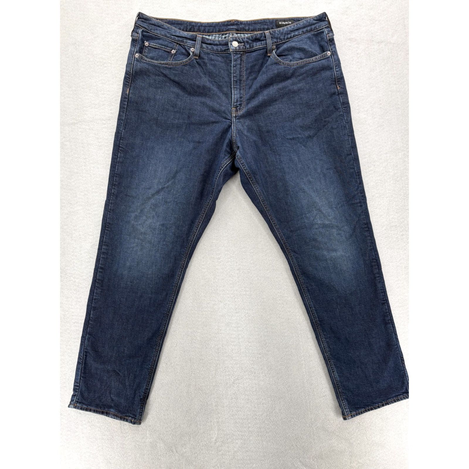 Bonobos Bonobos Jeans Mens 40x32 Athletic Fit Denim Blue Dark Wash Lined Pocket Zip Fly 5-Pocket Size US 40 / EU 56 - 2 Thumbnail