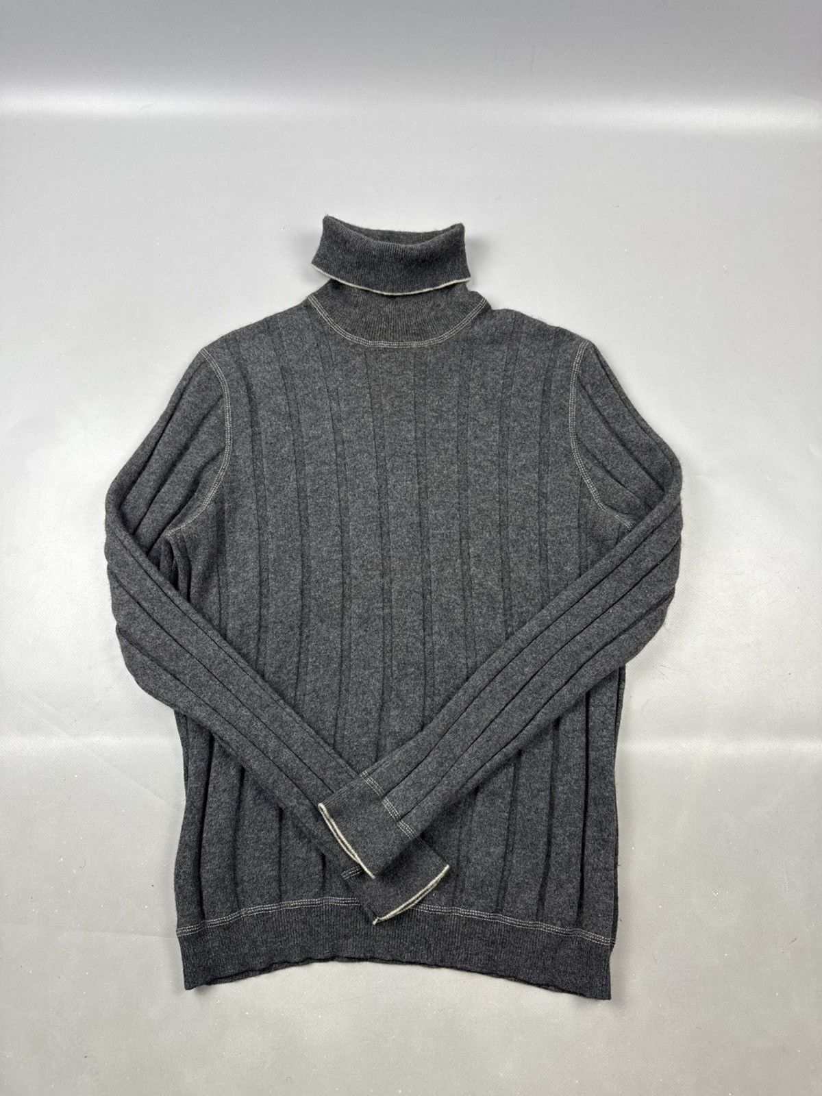 Brunello Cucinelli Brunello cucinelli jersey dolcevitta grey size M Size US M / EU 48-50 / 2 - 2 Thumbnail