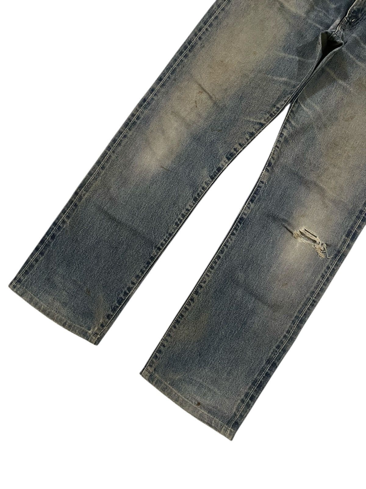 Vintage SELVEDGE💥 Vintage 00s Edwin 505 Blue Dirt Washed Denim Jeans Size US 31 - 4 Thumbnail