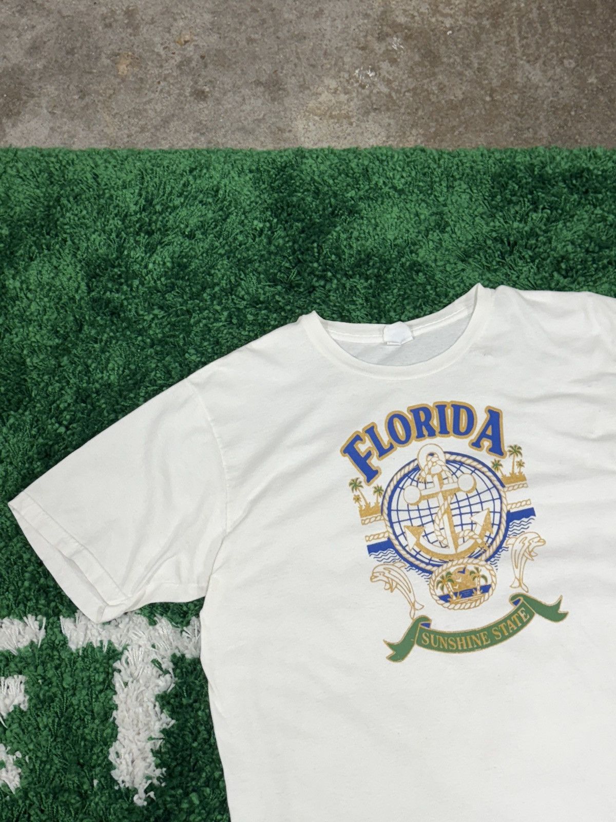 Vintage Vintage Florida Anchor Souvenir Logo State Tee White XL Size US XL / EU 56 / 4 - 2 Thumbnail