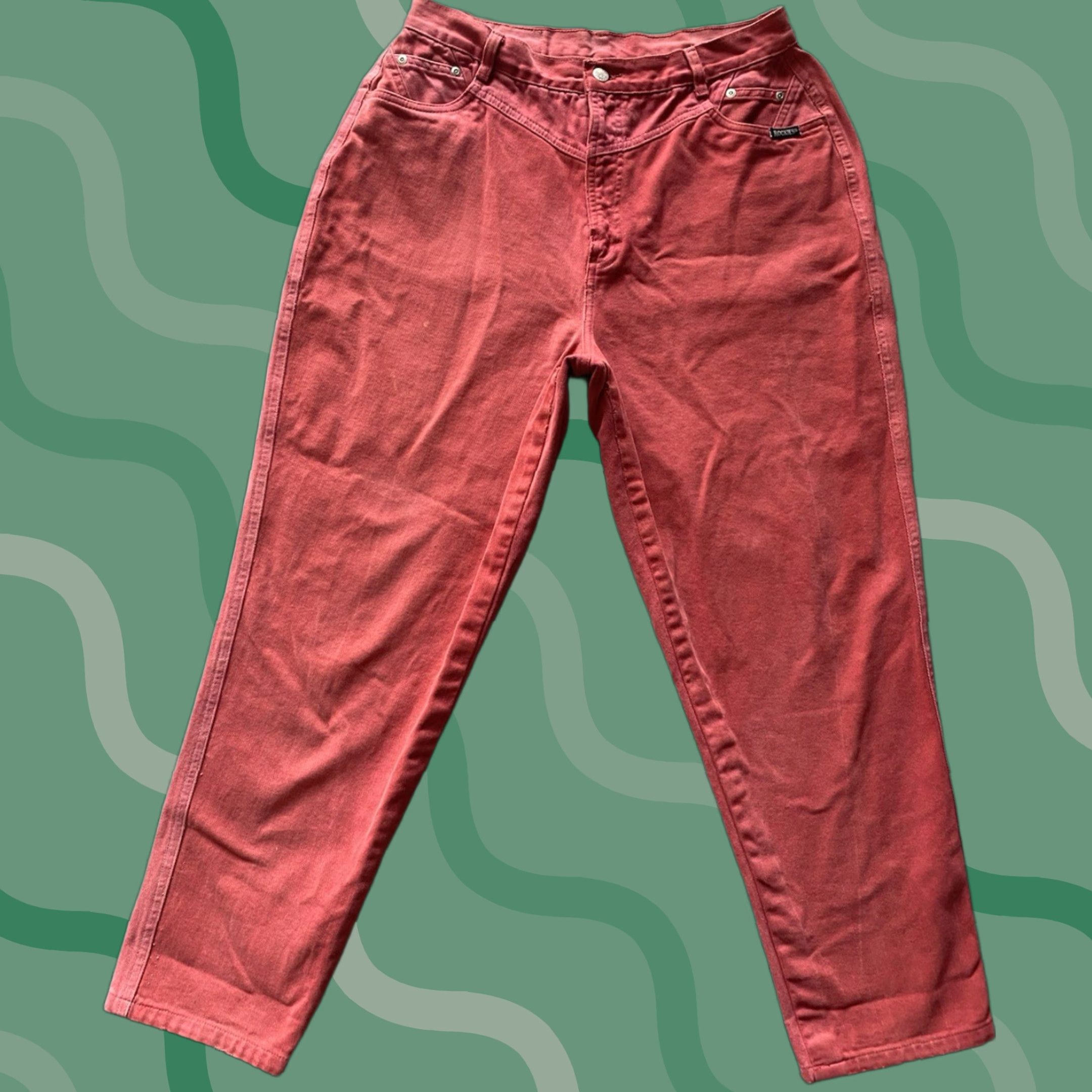 Vintage VINTAGE Rockies Jeans Women 17/18 Red/Orange Western 90s Cowboys Southwestern Mens? Girls? Wait end. Size 38" / US 16 / IT 52 - 1 Thumbnail