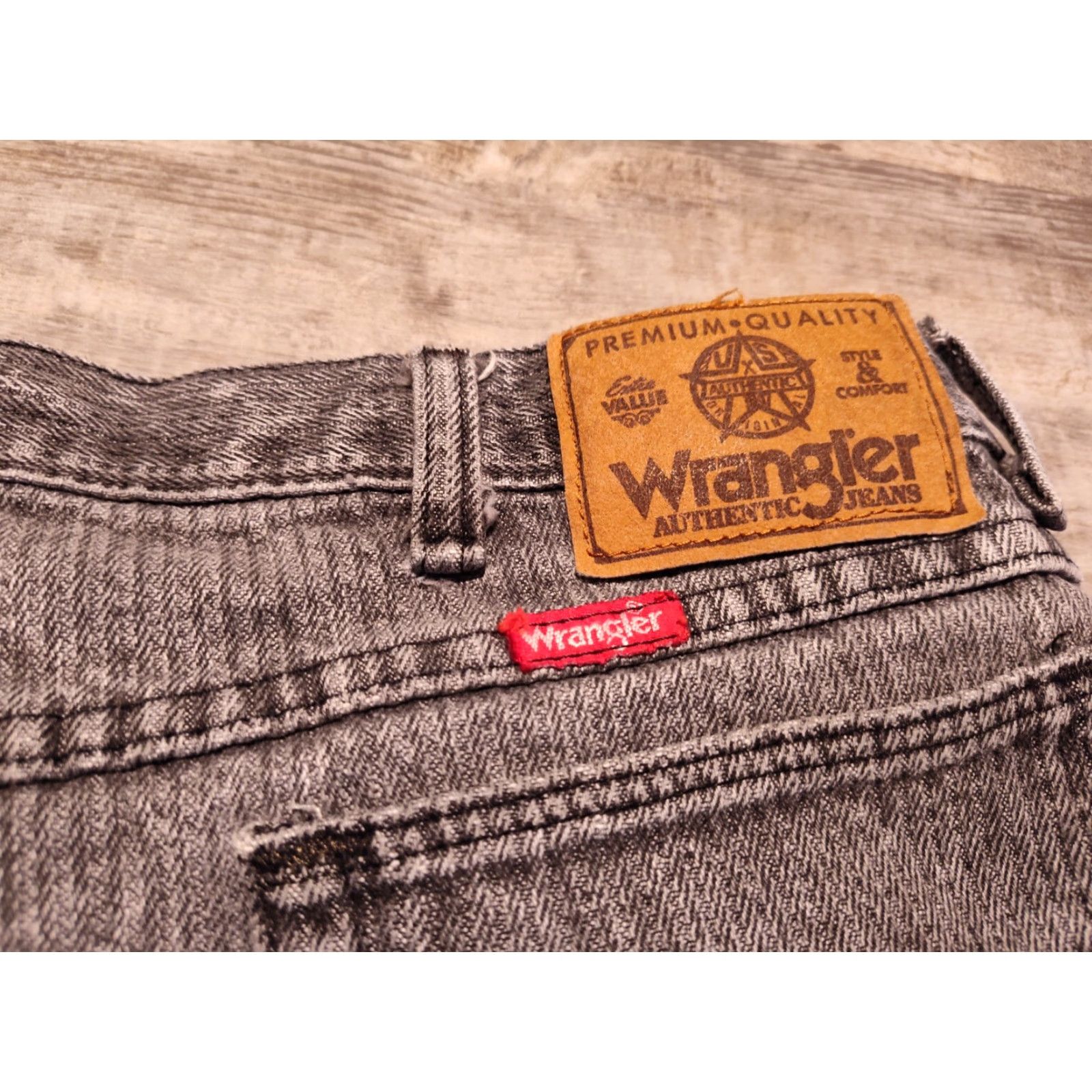 Wrangler VINTAGE Wrangler Jeans Men's 80s Acid Wash Striped Cords 34x29 Retro 80s Biker Cowboy Rock American Made Size US 34 / EU 50 - 2 Thumbnail