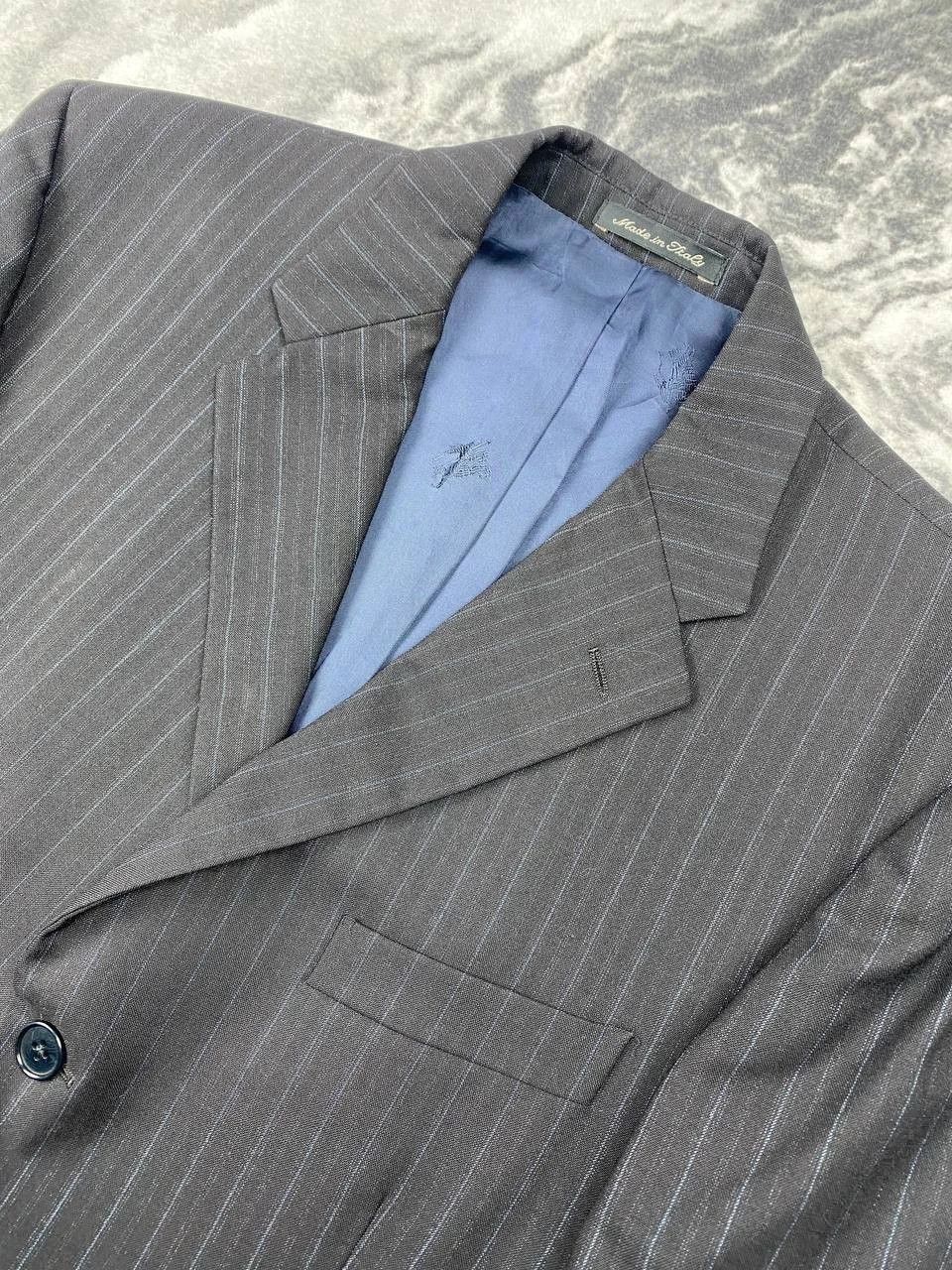 Burberry Burberry Suit 2 Piece Wool Striped Blazer And Pants Size 52R - 3 Thumbnail