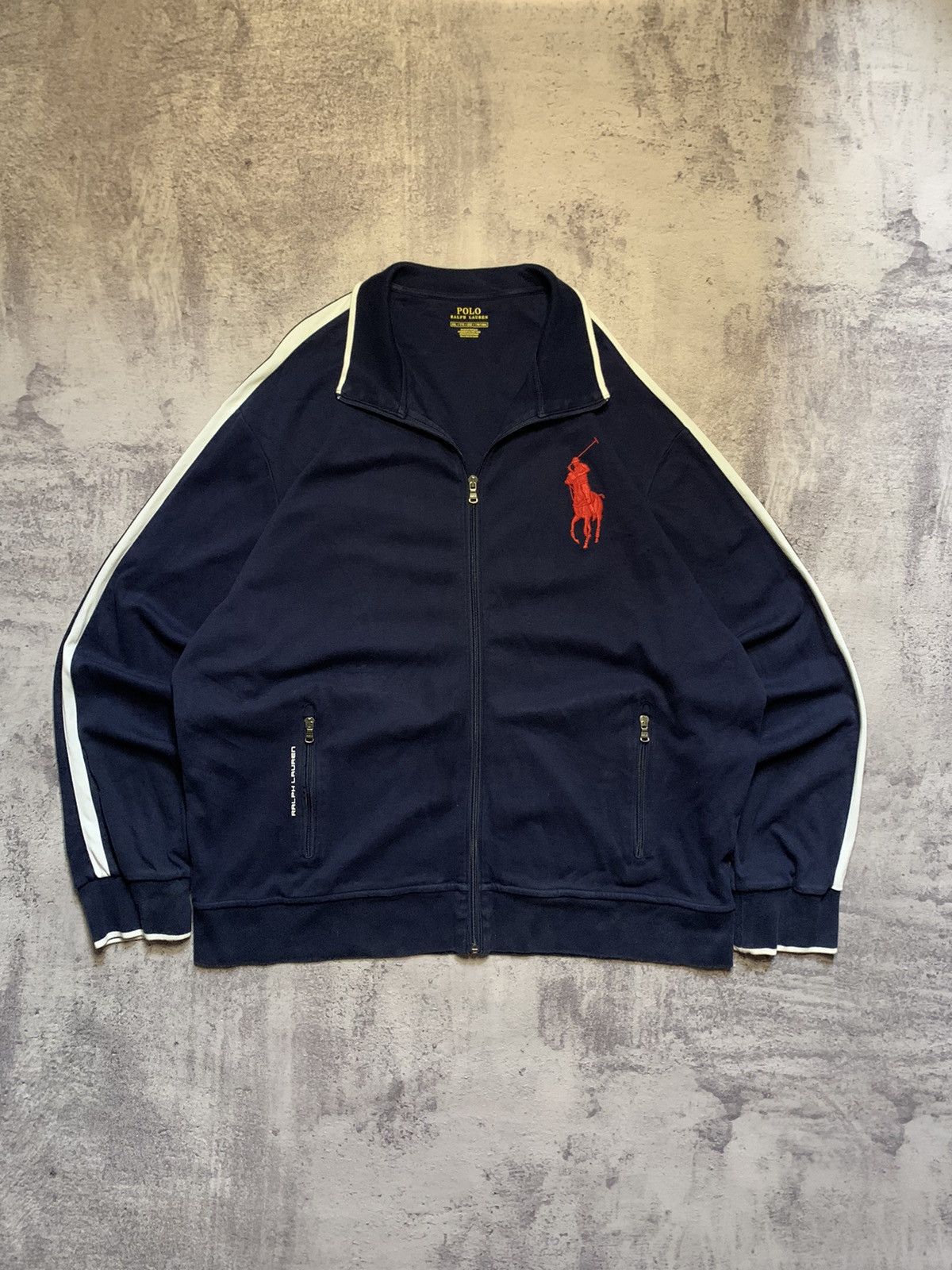 Polo Ralph Lauren Big Pony Zip Sweatshirt Track Jacket Y2K