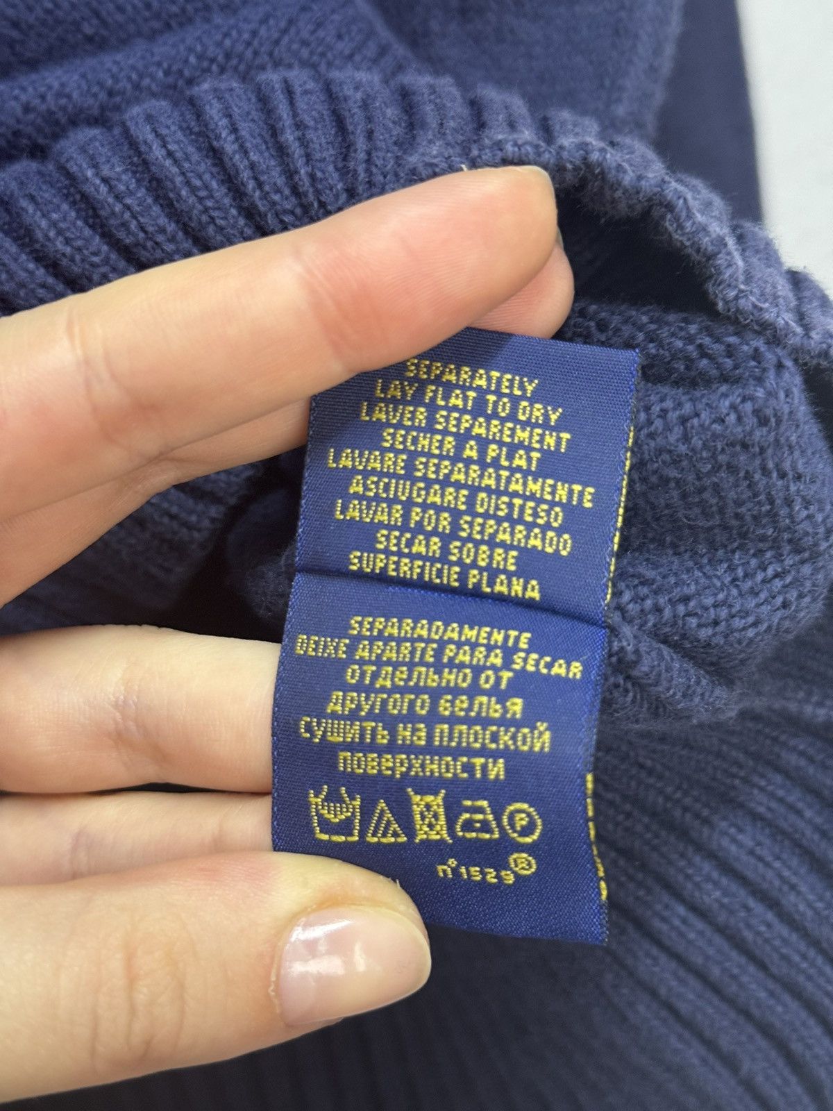 Polo Ralph Lauren Vintage Polo Ralph Lauren Sweater Navy Y2k Double RRL Sk8 Size US XL / EU 56 / 4 - 11 Thumbnail