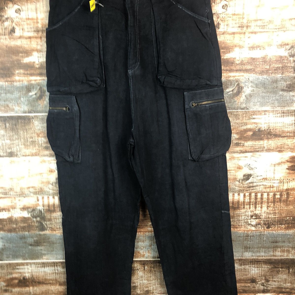 HARE DL Hare Dark Blue utility Cargo Multipocket Pants #C652 Size US 31 - 5 Thumbnail