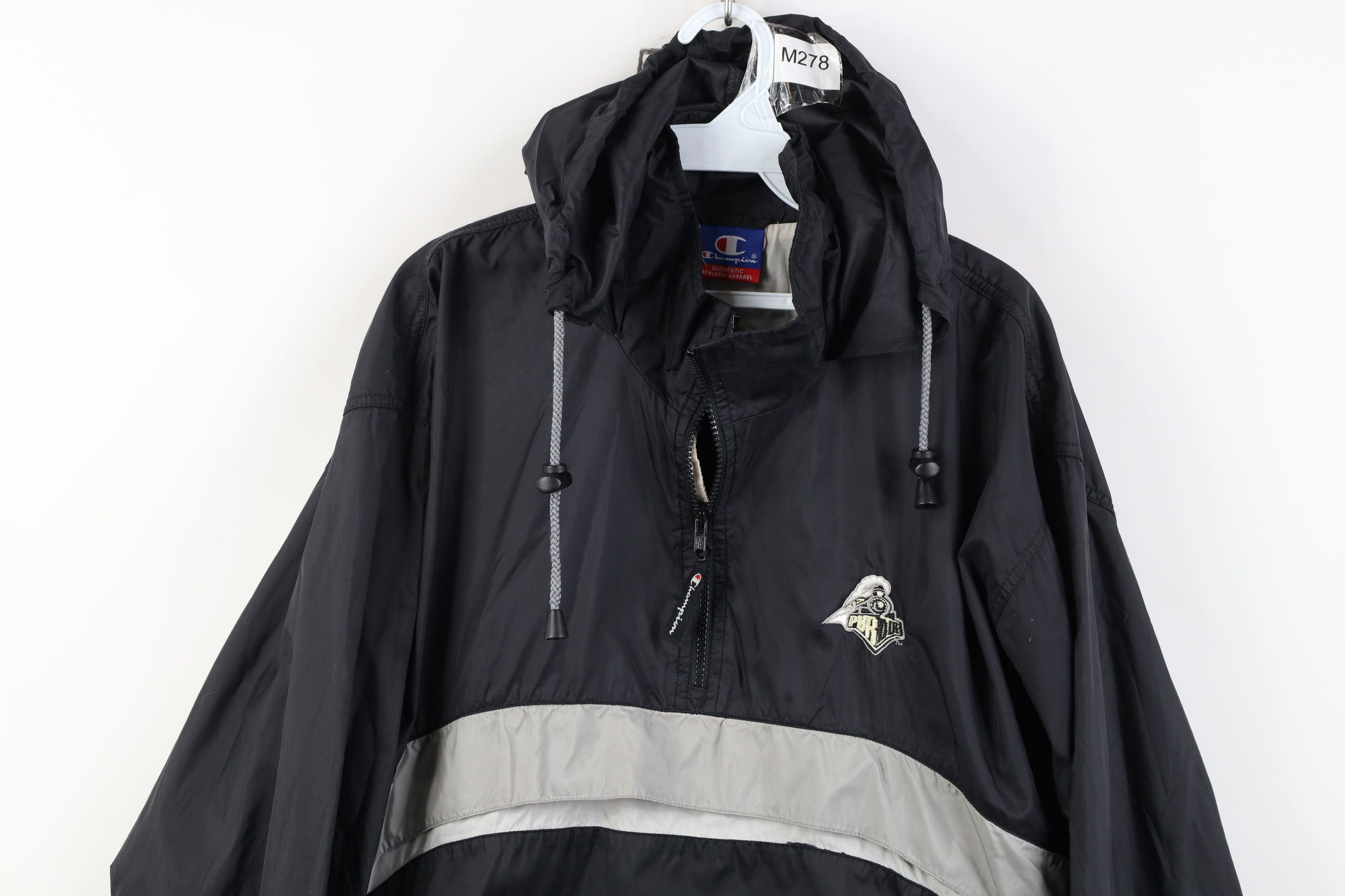 Champion Vintage 90s Champion University Pullover Windbreaker Jacket Size US XL / EU 56 / 4 - 2 Thumbnail