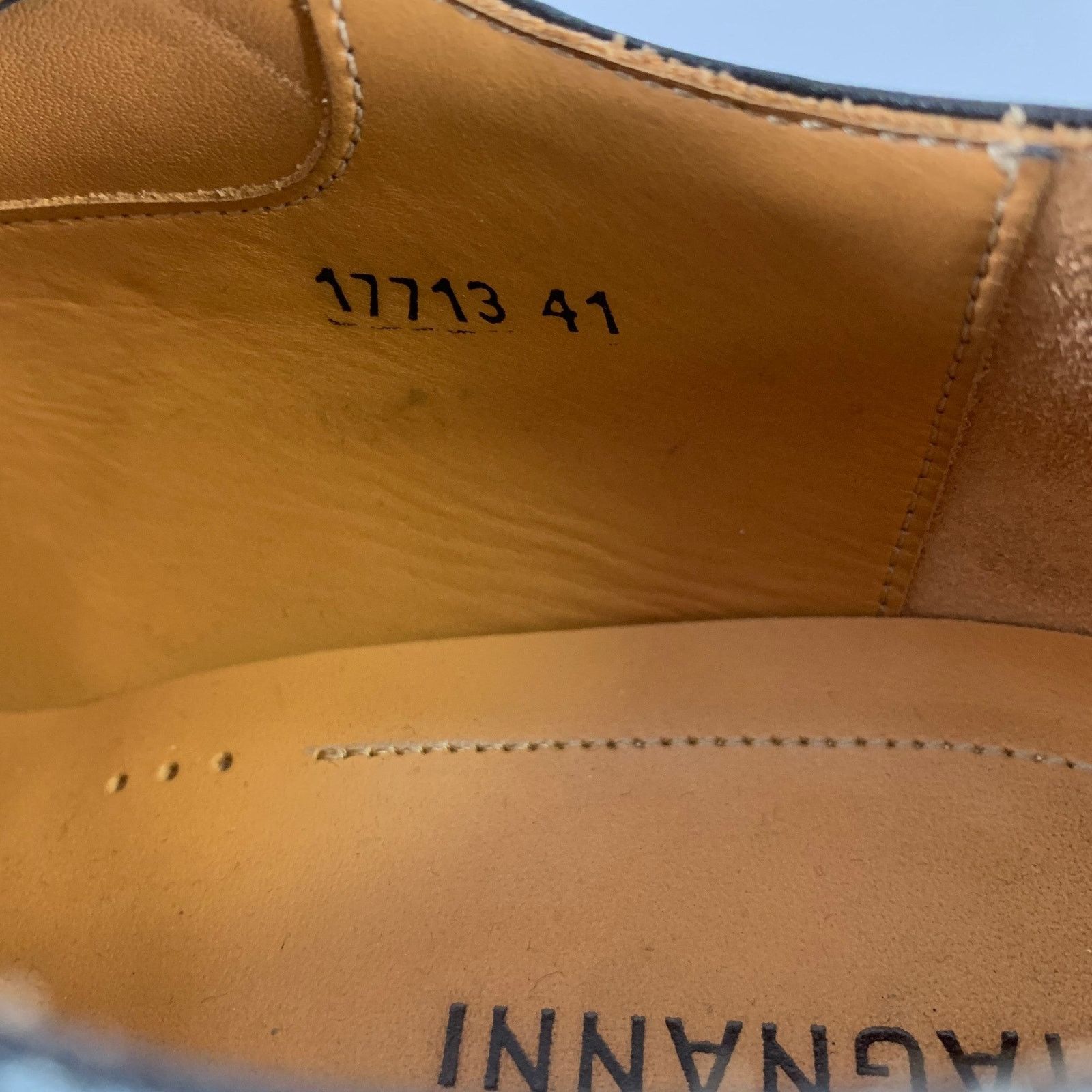 Magnanni MAGNANNI Size 8 Navy Black Leather Double Monk Strap Loafers Size US 8 / EU 41 - 7 Thumbnail