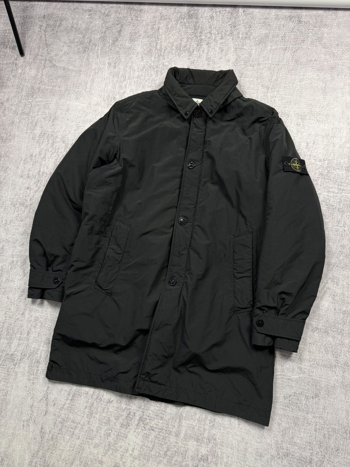 Stone Island Stone Island Nylon Micro Reps Primaloft trench coat