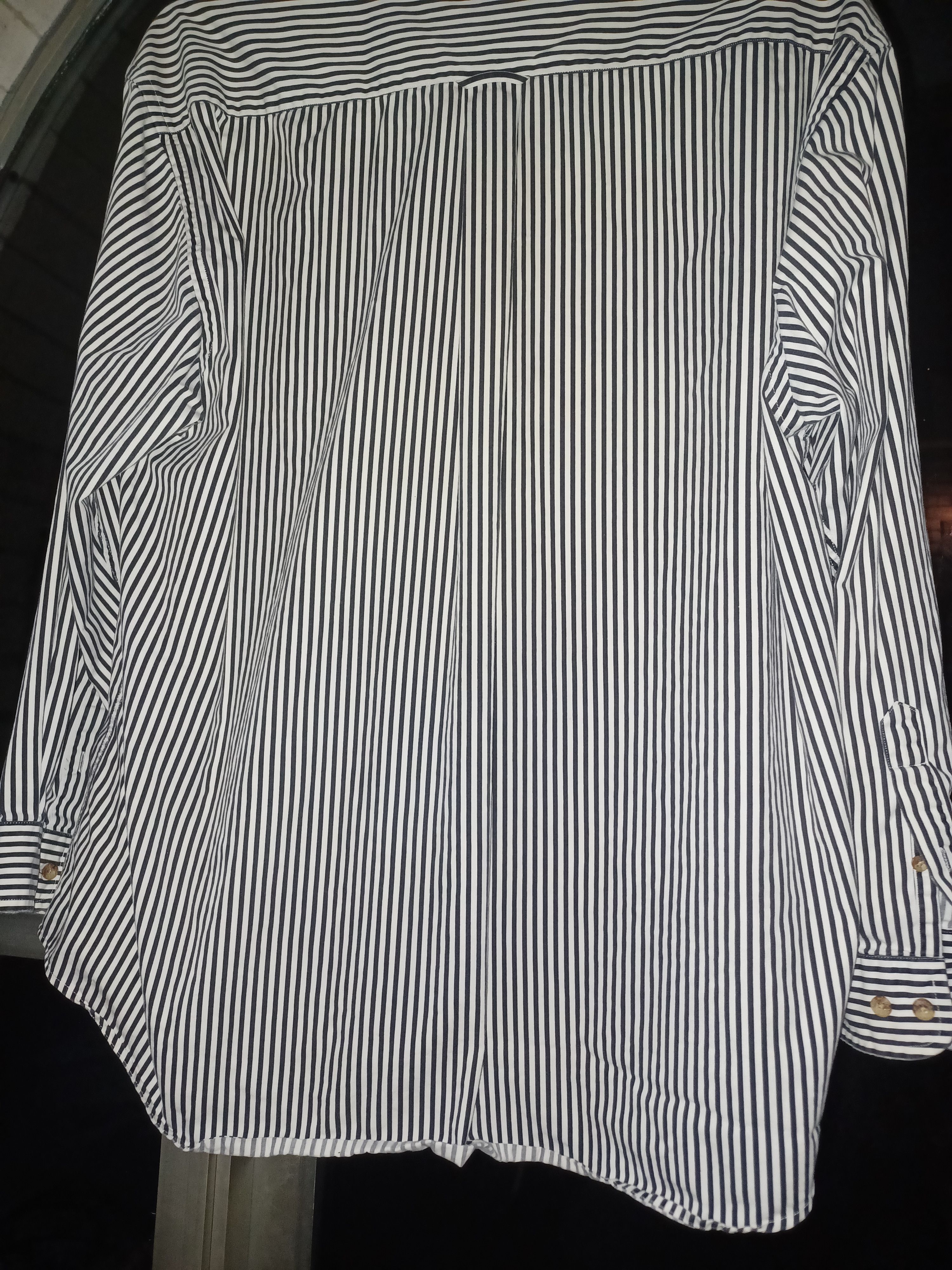 Other Woods & Woods Button-Up Shirt XL Black & White Stripes Size US XL / EU 56 / 4 - 2 Thumbnail