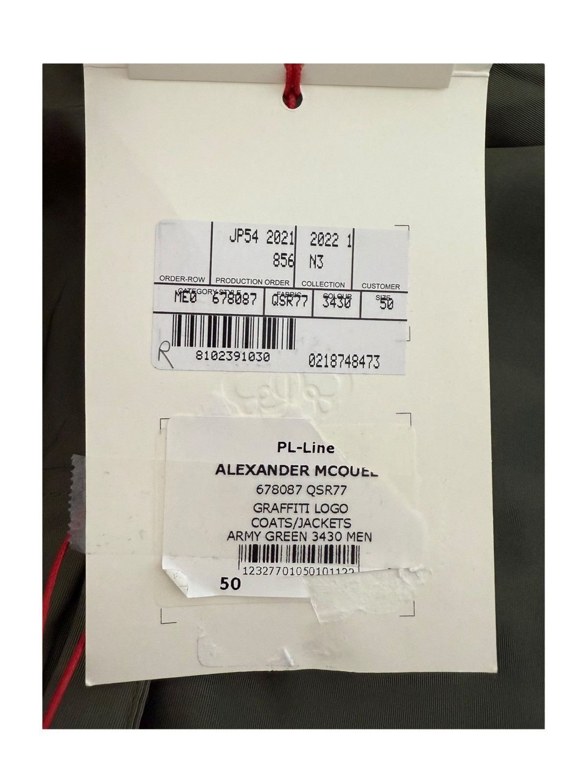 Alexander McQueen Alexander McQueen logo-printed windbreaker Size US M / EU 48-50 / 2 - 8 Thumbnail