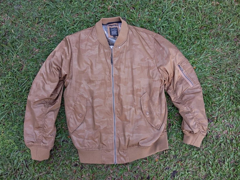 Japanese Brand MA-1 Bomber Jacket 💣 Camo Dessert Brown 🤎 Size US L / EU 52-54 / 3 - 2 Thumbnail