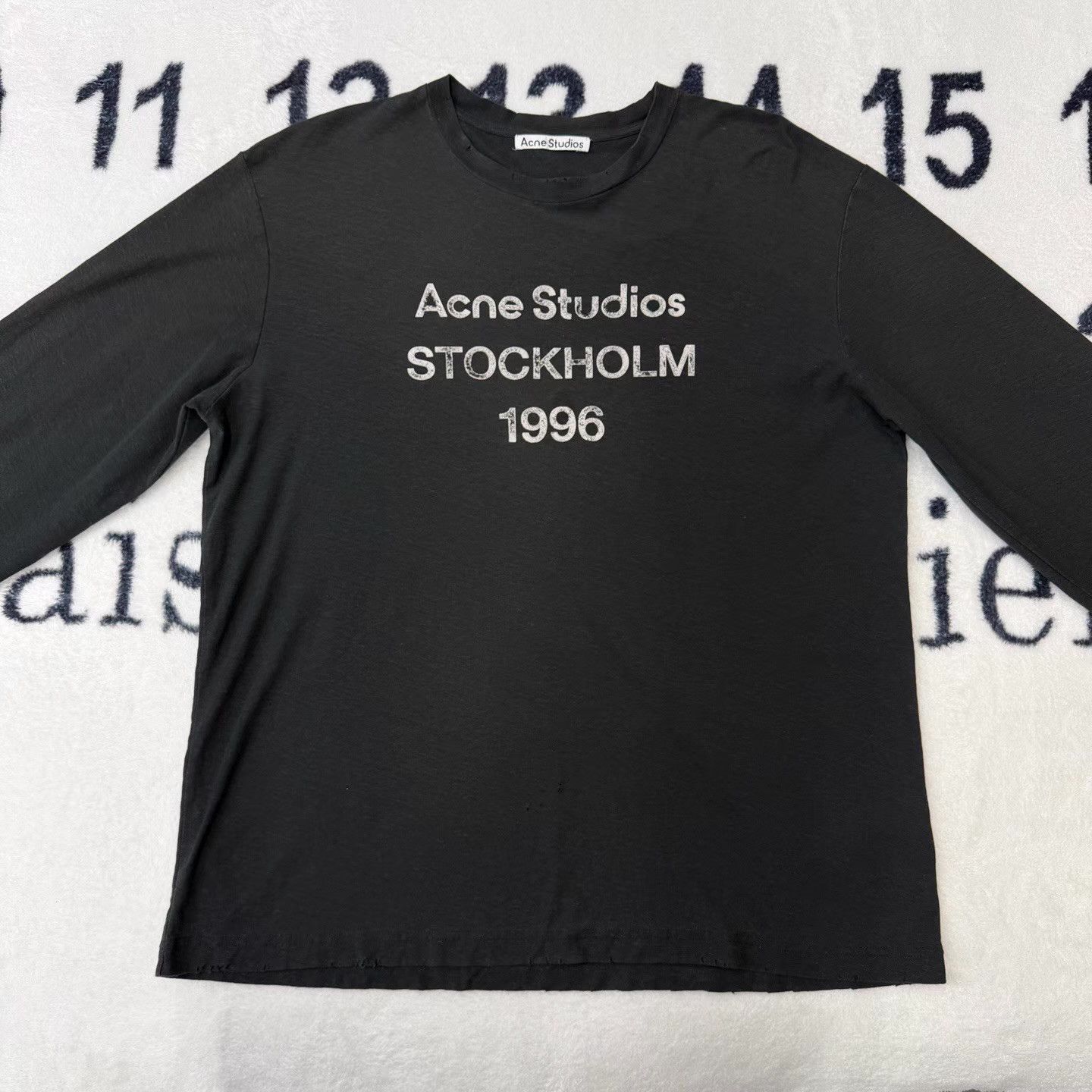 Acne Studios Acne 1996 Collection Black Washed Faded Long Sleeve Q10 Size US L / EU 52-54 / 3 - 1 Thumbnail