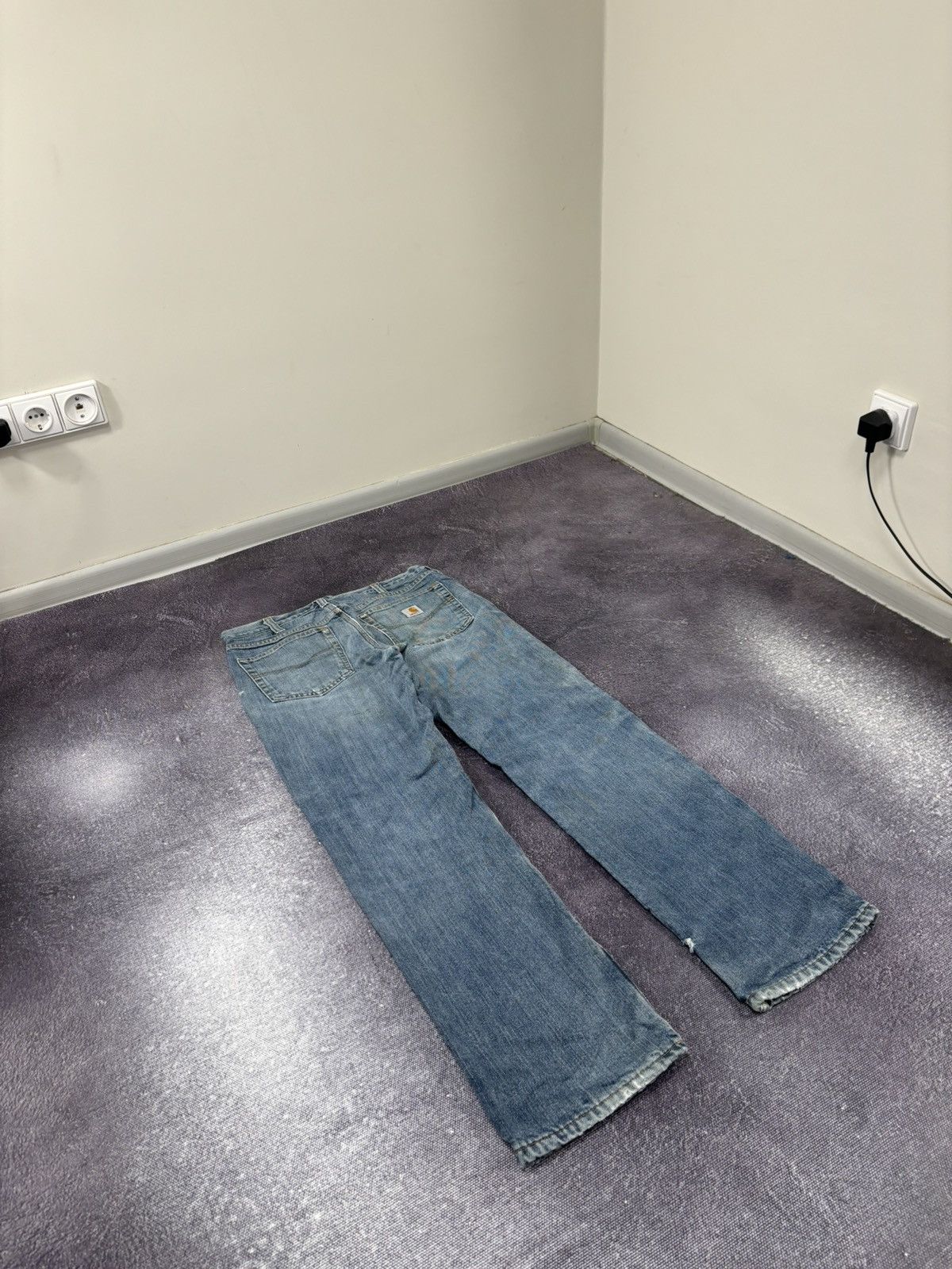 Carhartt Vintage Carhartt Relaxed Fit Blue Work Denim Hype Jeans Size US 32 / EU 48 - 3 Thumbnail