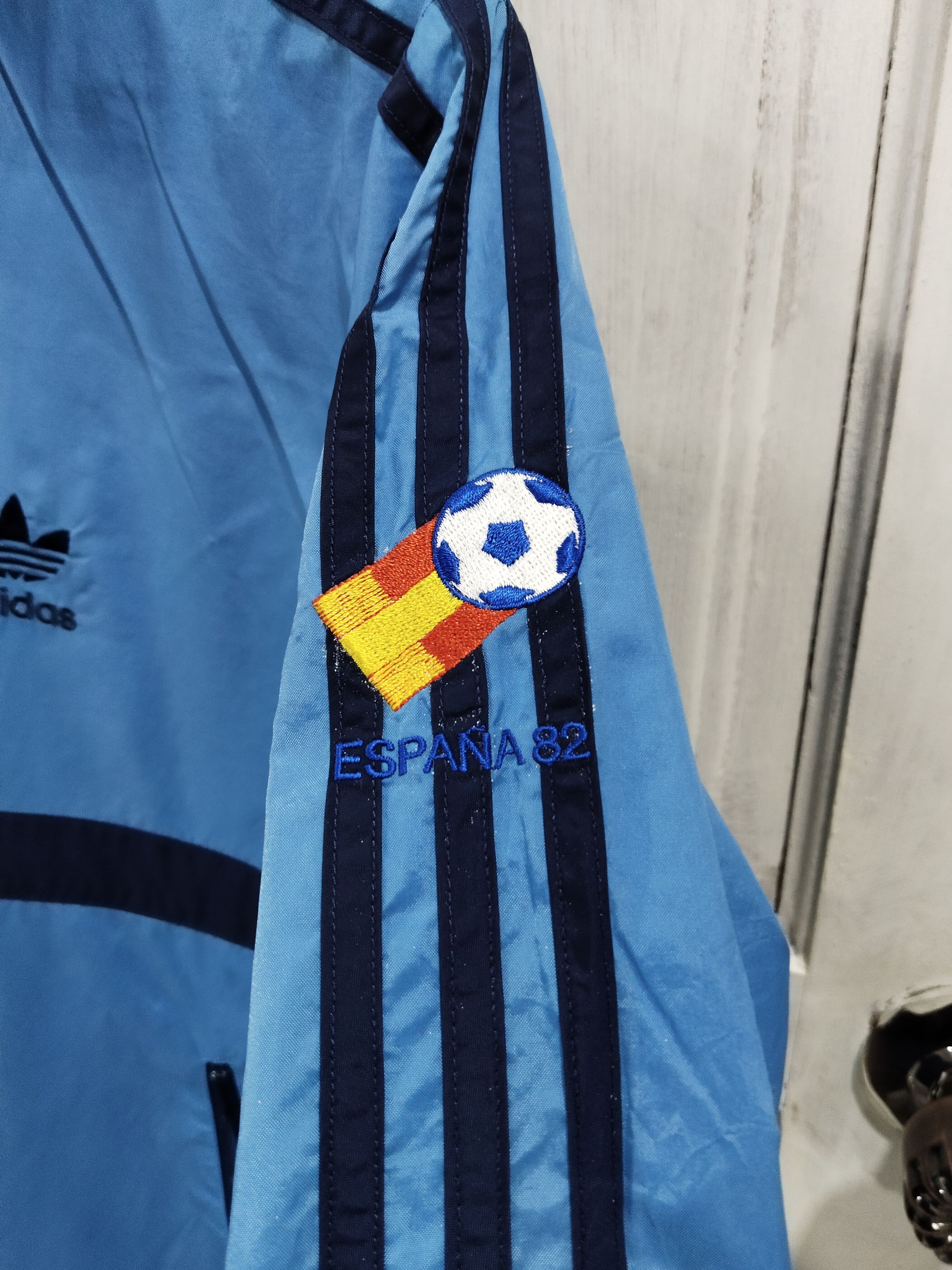 Adidas Vintage 80s Adidas Espana 82 Zipper Light Jacket Size US M / EU 48-50 / 2 - 3 Thumbnail