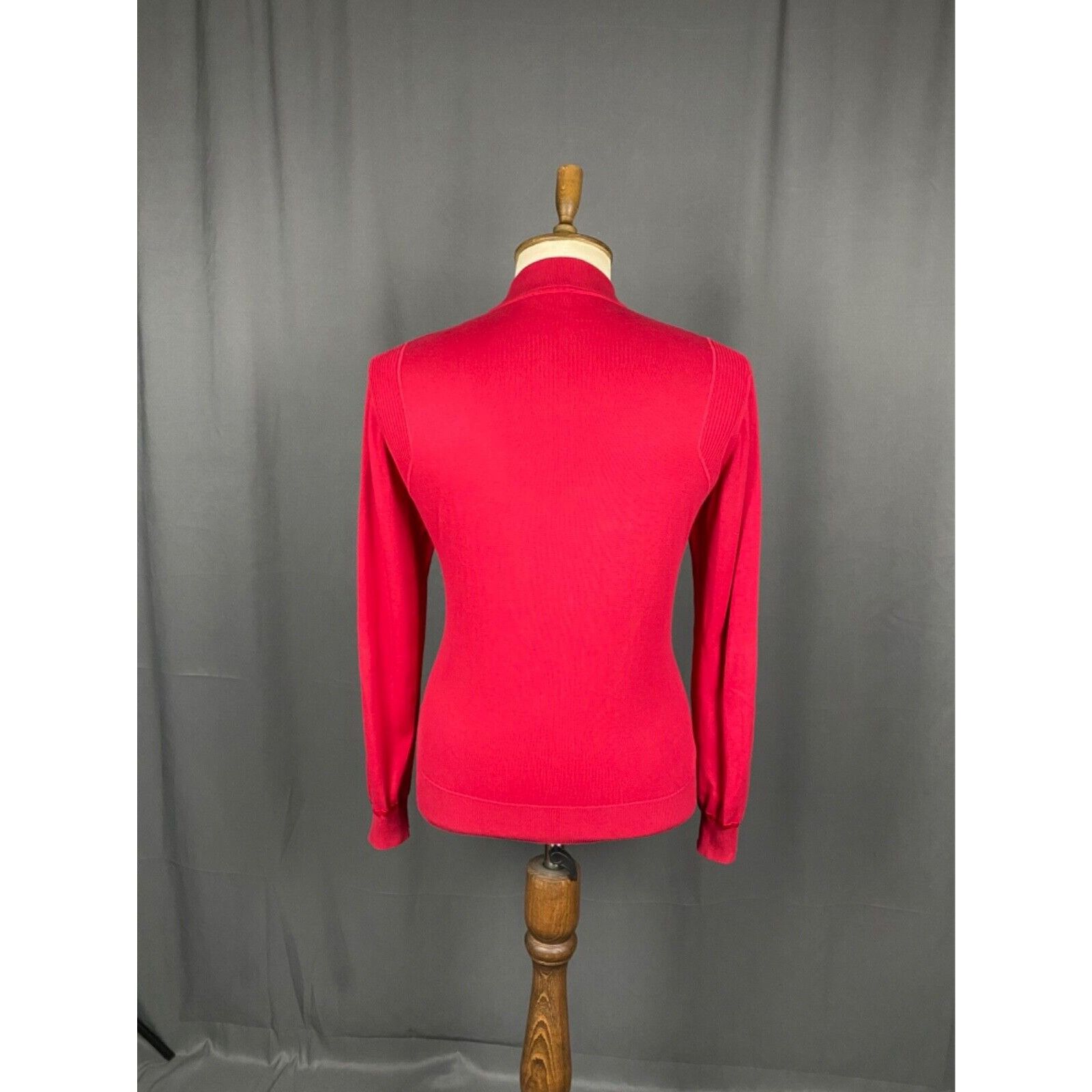 Ermenegildo Zegna Zegna RECENT Men's Red Full Zip Cardigan Sweater Size S Size US S / EU 44-46 / 1 - 7 Thumbnail