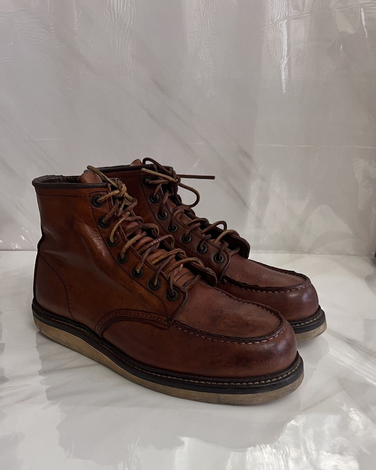 Red Wing Red wing #1907 classic moc toe brown leather boot size 9 D Size US 9 / EU 42 - 1 Thumbnail