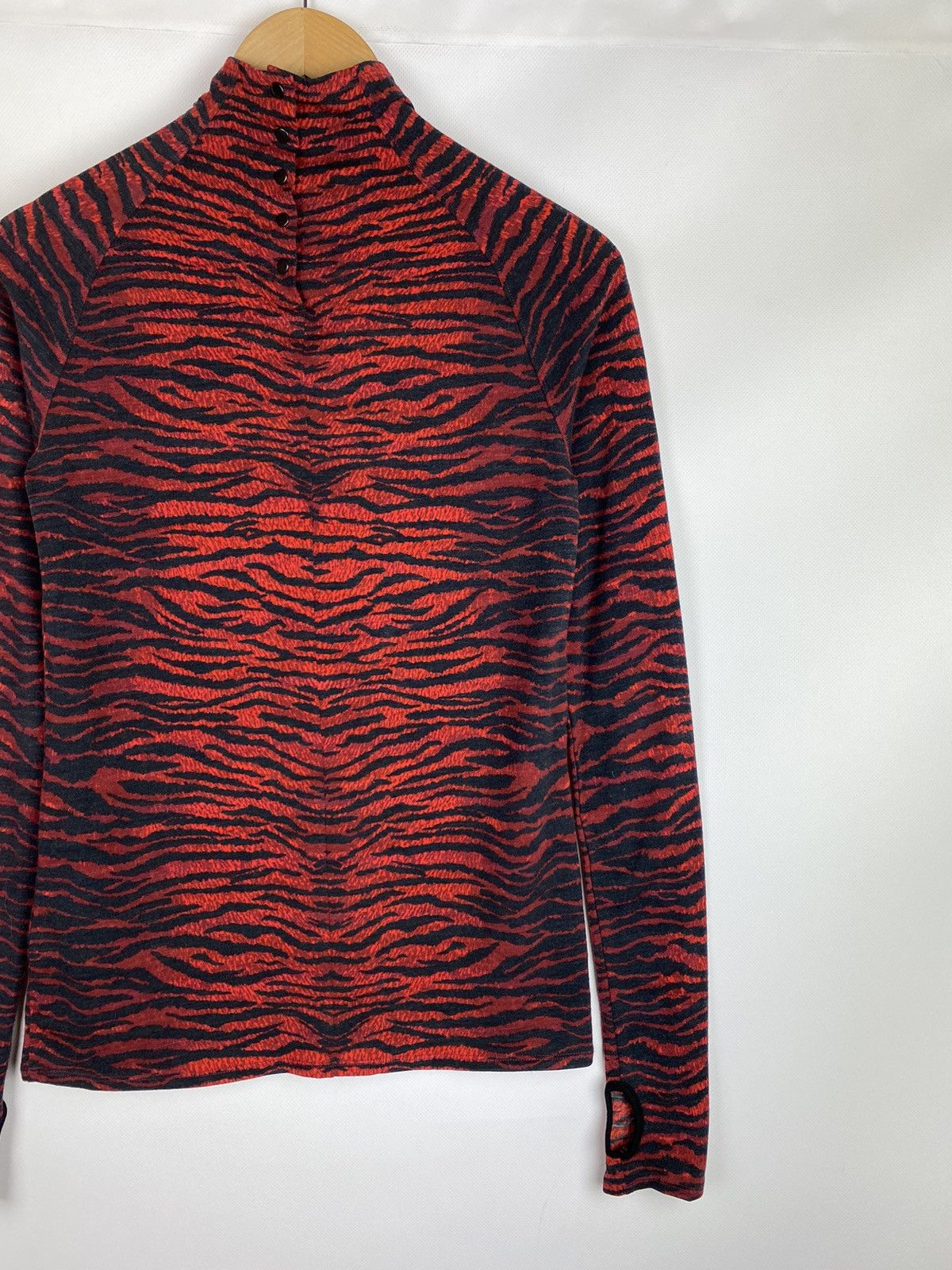 Kenzo Kenzo x H&M animal pattern high neck wool tunic blouse Size M / US 6-8 / IT 42-44 - 14 Thumbnail
