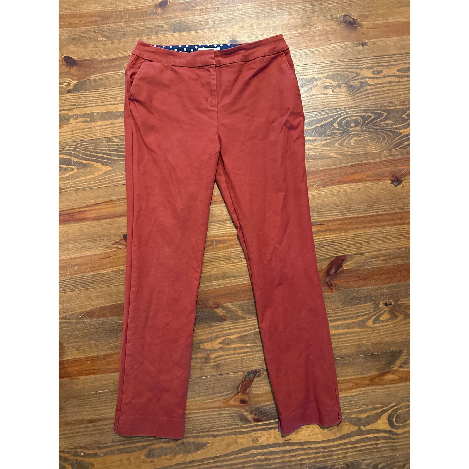 Boden Boden Burnt Red Richmond Stretch Straight Leg 7/8 Pants,sz8R Size 30" / US 8 / IT 44 - 3 Thumbnail