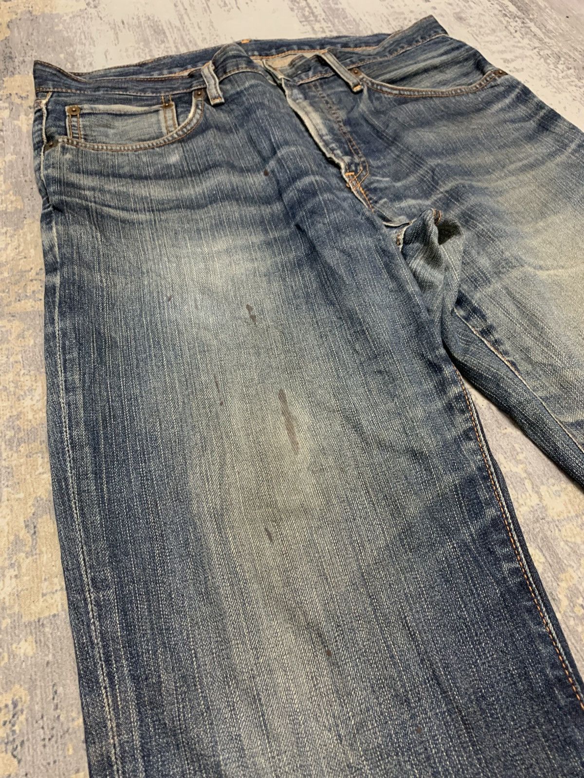Edwin Vintage Edwin 503 Mud Wash Japanese Denim Jeans W36x27.5 Size US 36 / EU 52 - 4 Thumbnail
