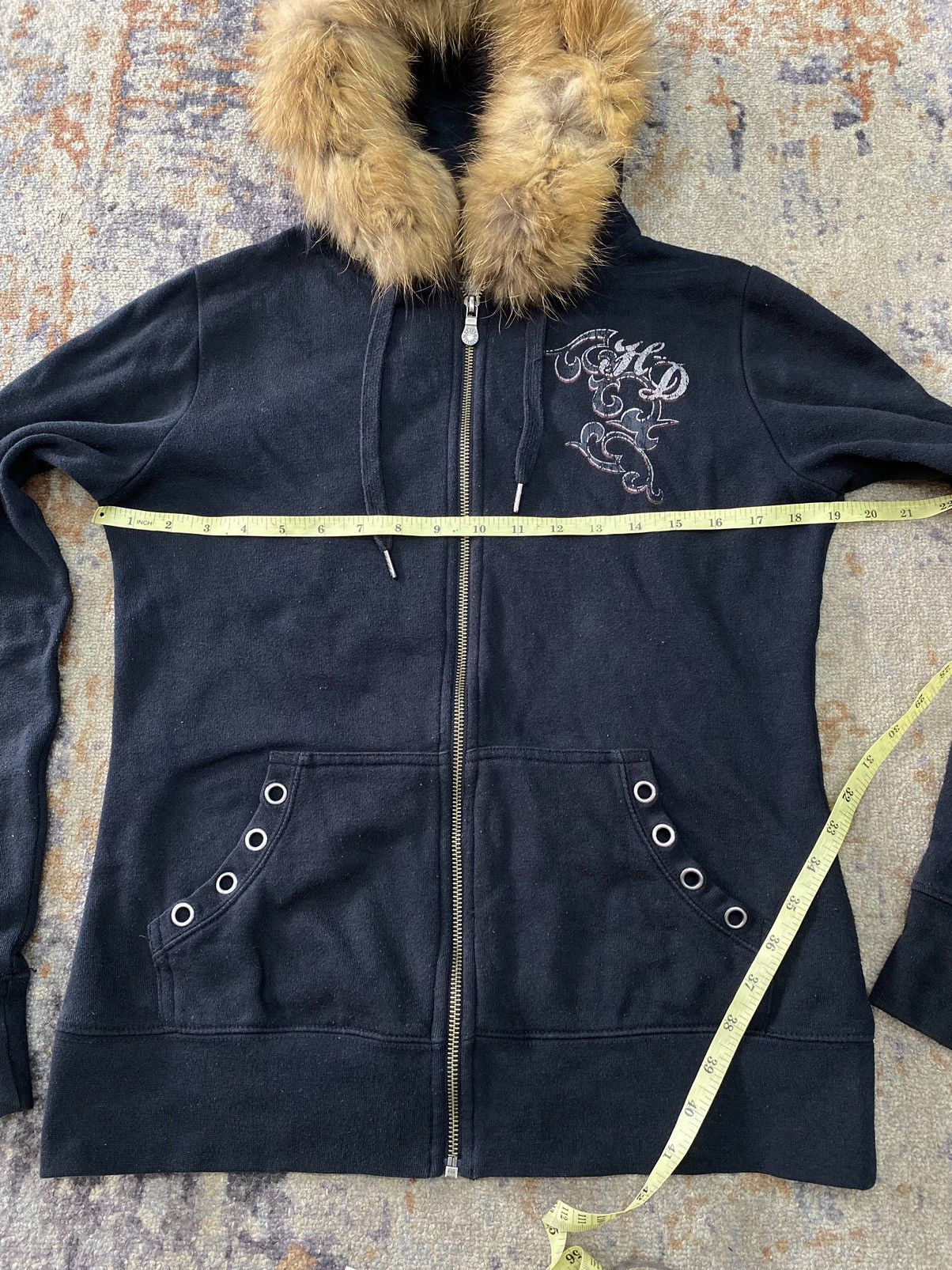 Harley Davidson × If Six Was Nine × Vintage Fur Hoodie studdet harley davidson Lgb Styled Size US M / EU 48-50 / 2 - 9 Thumbnail