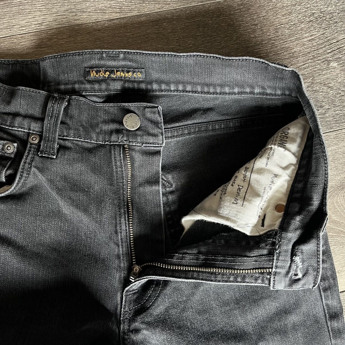 Nudie Jeans Nudie Jeans Lean Dean Dry Cold Black Denim 30x34 Skinny Fit Size US 30 / EU 46 - 9 Thumbnail
