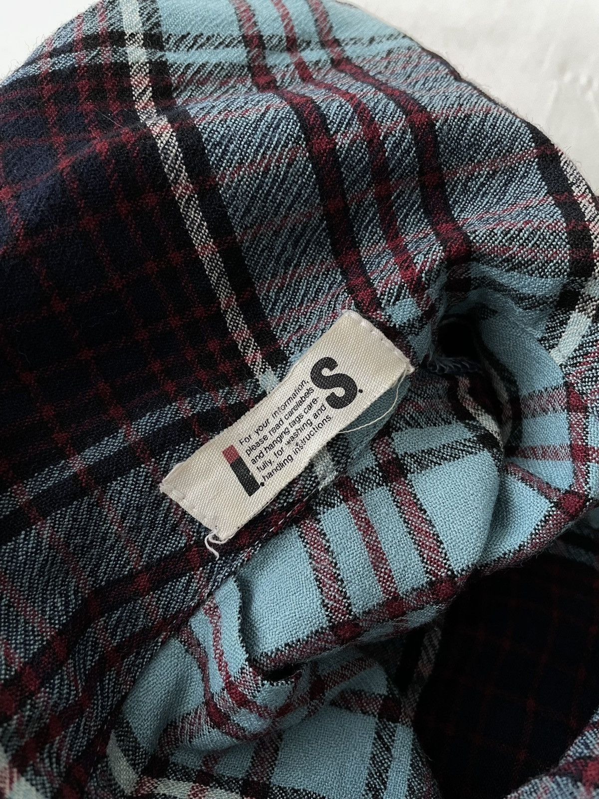 Issey Miyake IS Issey Miyake Sport Archival Clothing Wool Blouse Plaid Size S / US 4 / IT 40 - 10 Thumbnail