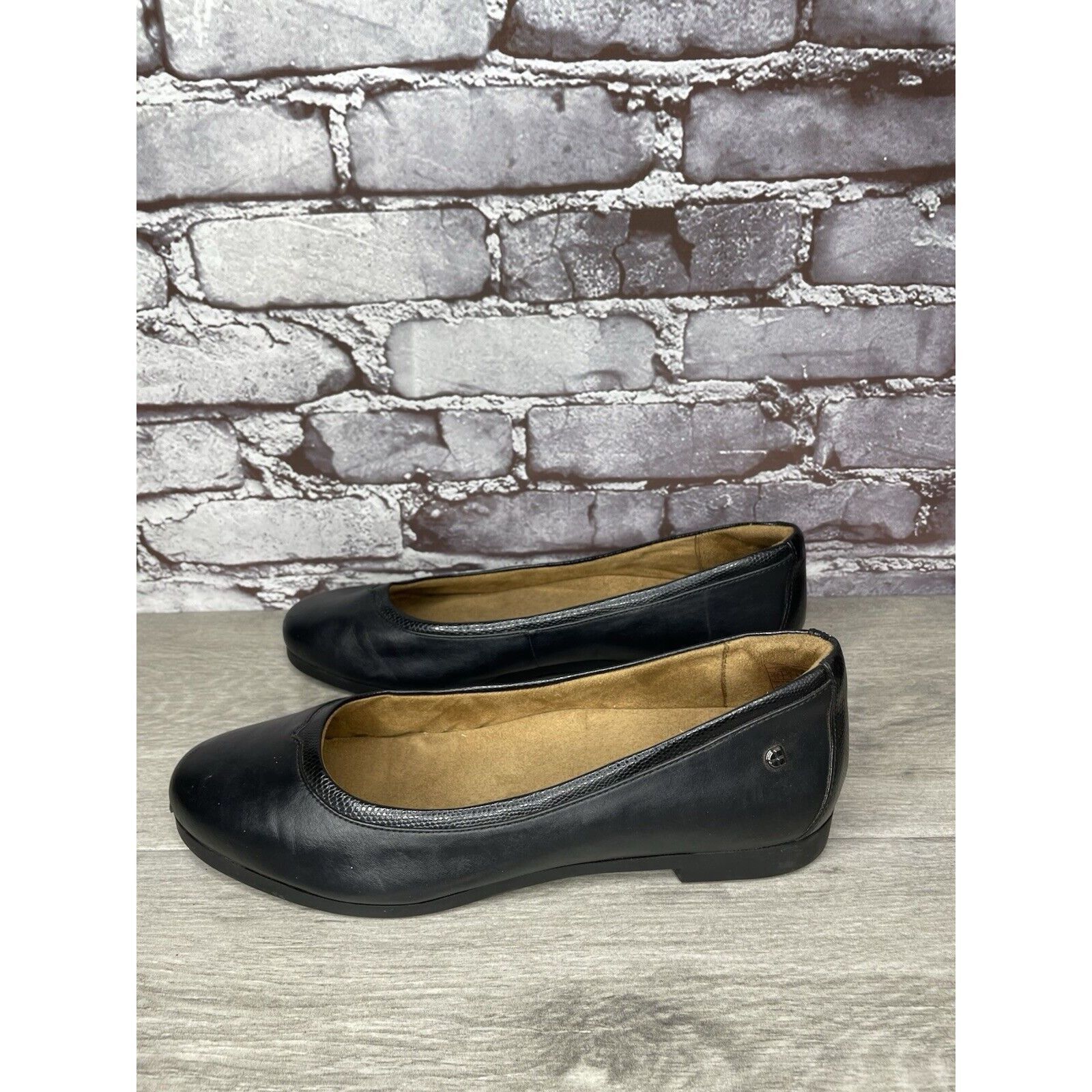 Other Shoes For Crews 55315 Reese Black Leather Work Slip Flats Wo Size US 11 / IT 41 - 1 Thumbnail