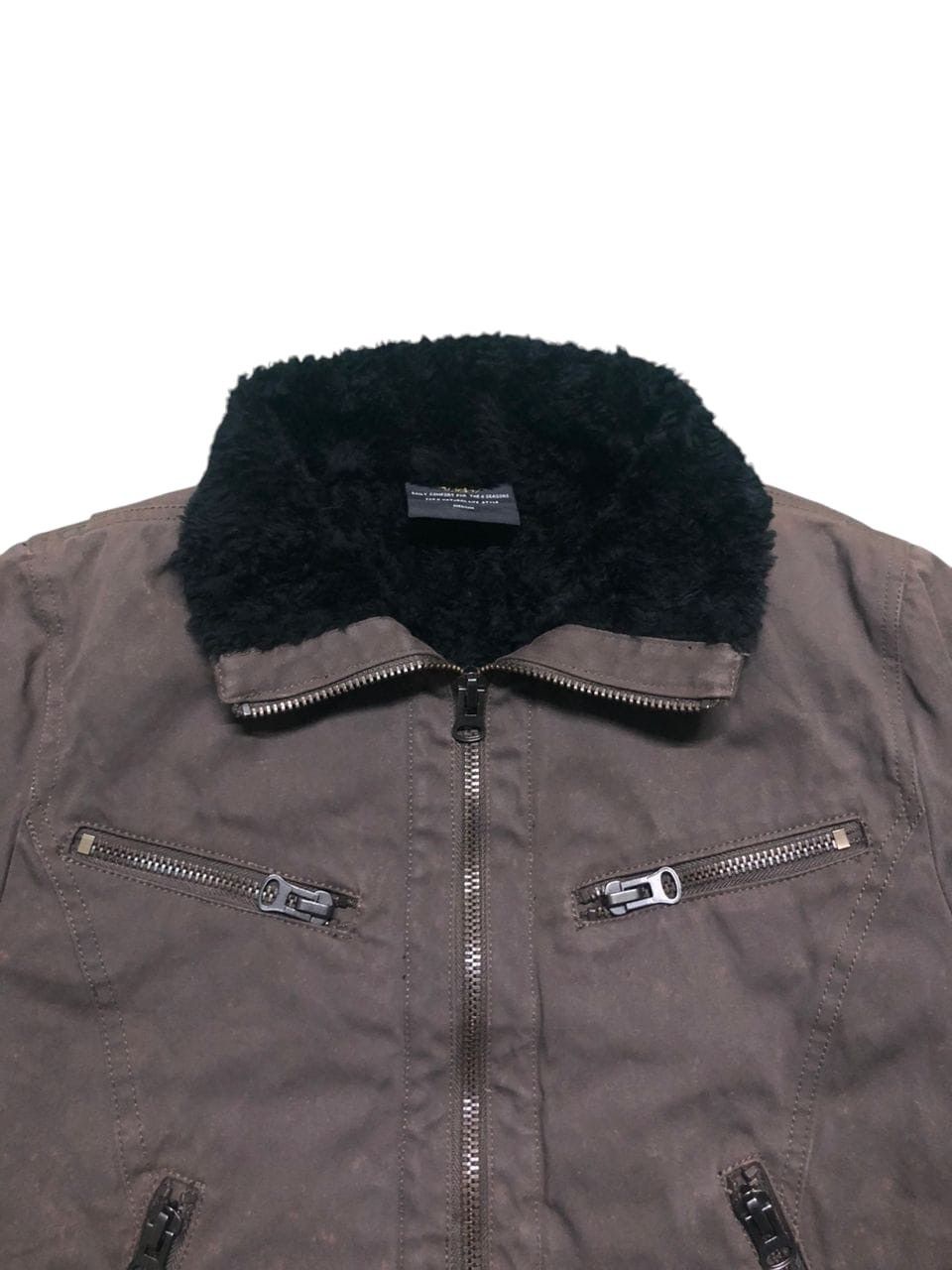 Lad Musician ARCHIVE🔥Lad Bikers Jacket Acrylic Sherpa Lined Jacket Fedad Size US S / EU 44-46 / 1 - 6 Thumbnail
