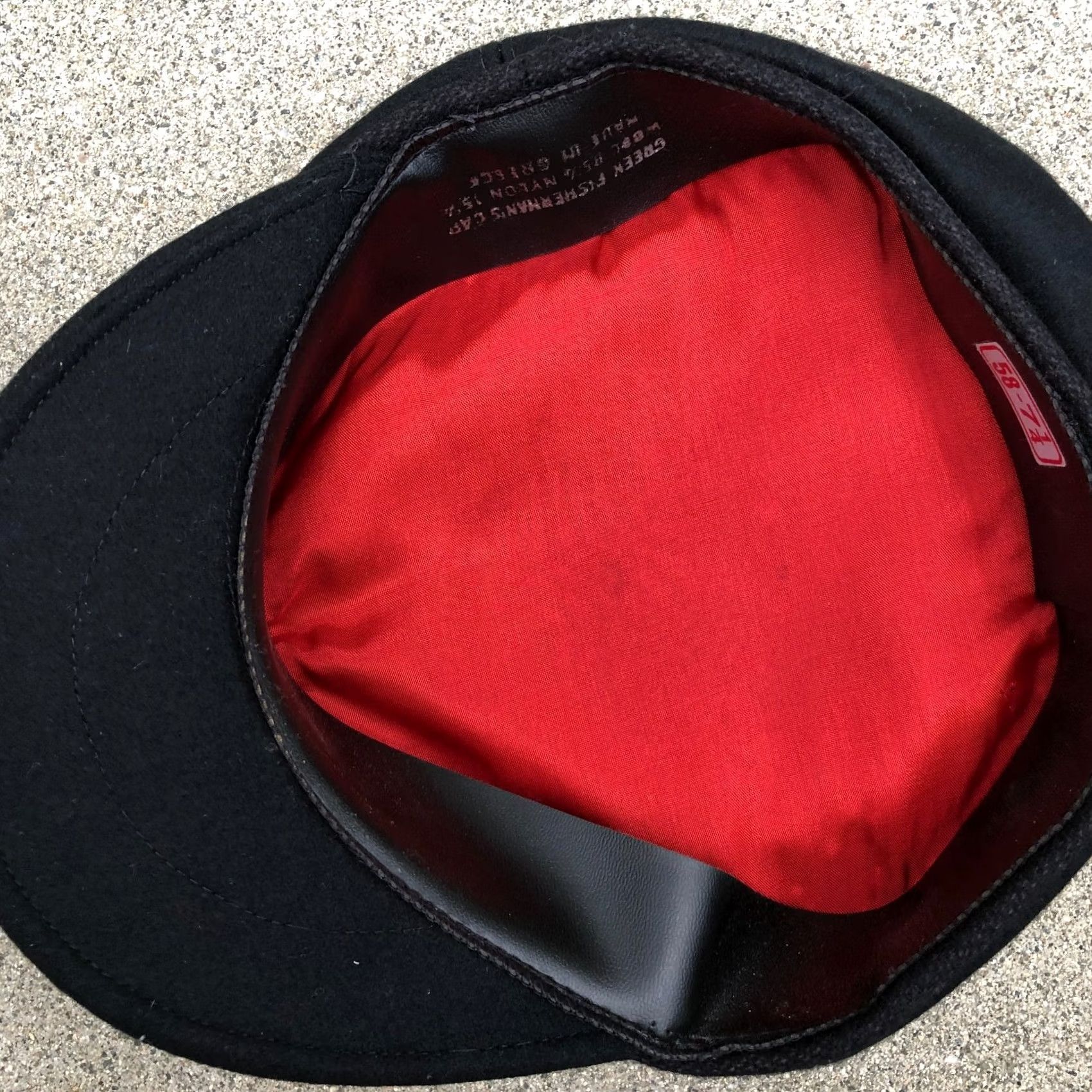 Vintage Vintage Green Fisherman'S Cap Hat Women Wool Blend Newsboy Gatsby 58 - 7 1/4 Black Mens Womens Boys Girls Size ONE SIZE - 4 Thumbnail