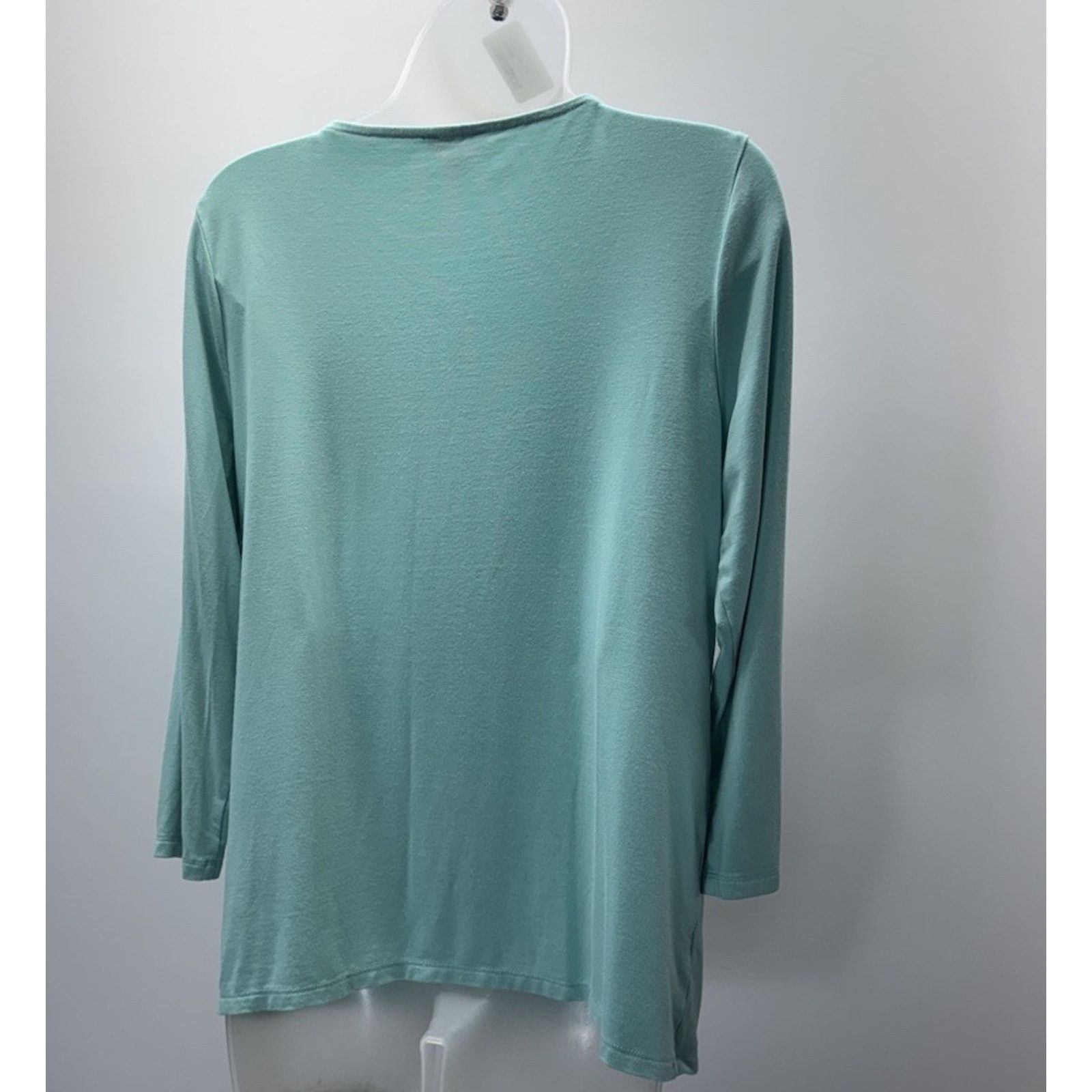 Other Talbots Top Women M Blue Scoop Neck Tee Rayon Stretch Casual Size M / US 6-8 / IT 42-44 - 2 Thumbnail