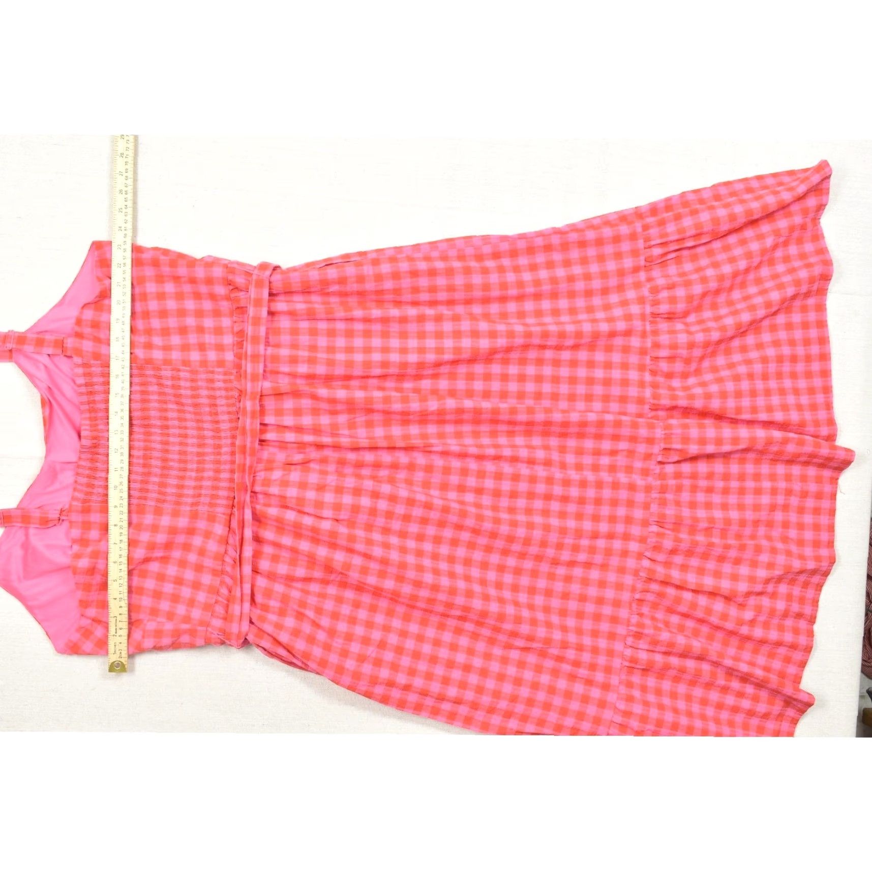 ruffle red dress Margaret Ruffle Mini Dress in Red Chiffon with Rosette main image 0