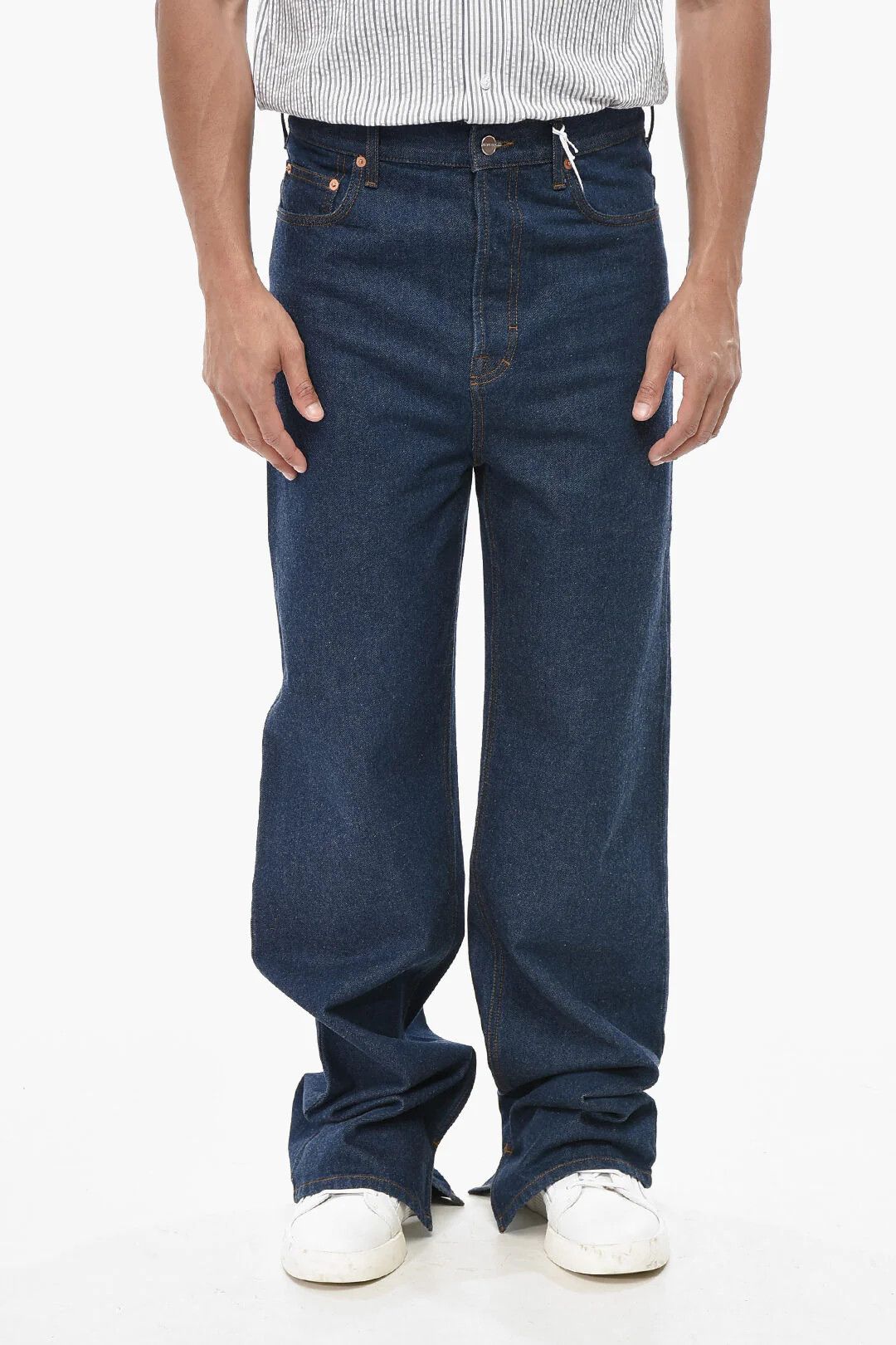 Gucci Gucci Demna Horsebit Jeans in Washed Japanese Denim Size 32