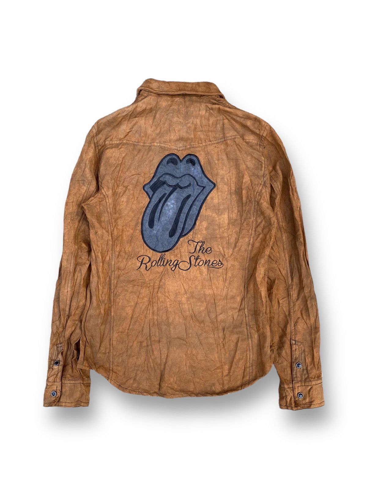 In The Attic In The Attic The Rolling Stones Long Sleeve Collar Shirt.#D3 Size US S / EU 44-46 / 1 - 1 Thumbnail