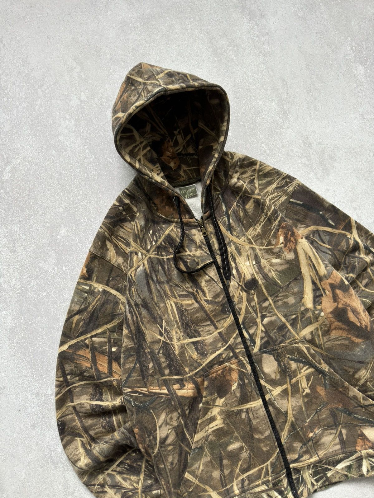 Realtree Vintage Real Tree Camo Woodland Zip Hoodie Boxy Fit Y2K Size US XL / EU 56 / 4 - 3 Thumbnail