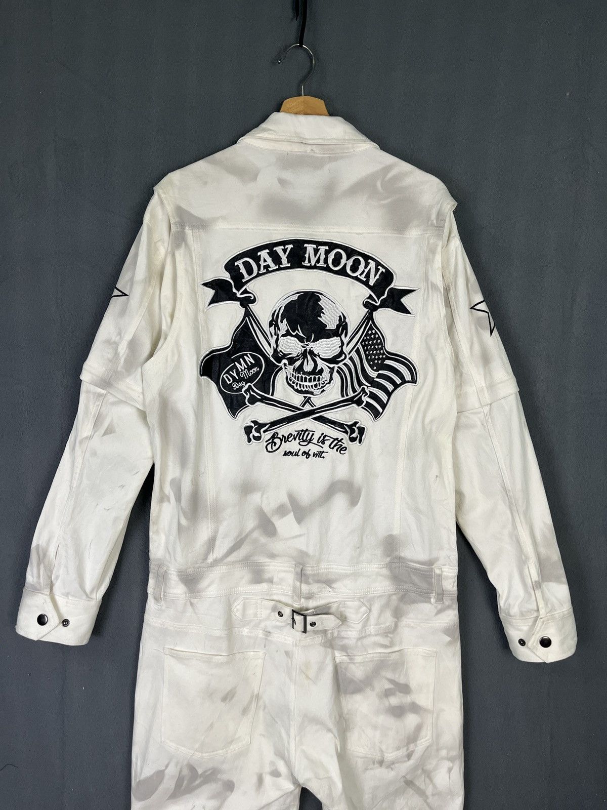 Japanese Brand Day moon acid wash tie dye design overall Size US L / EU 52-54 / 3 - 9 Thumbnail