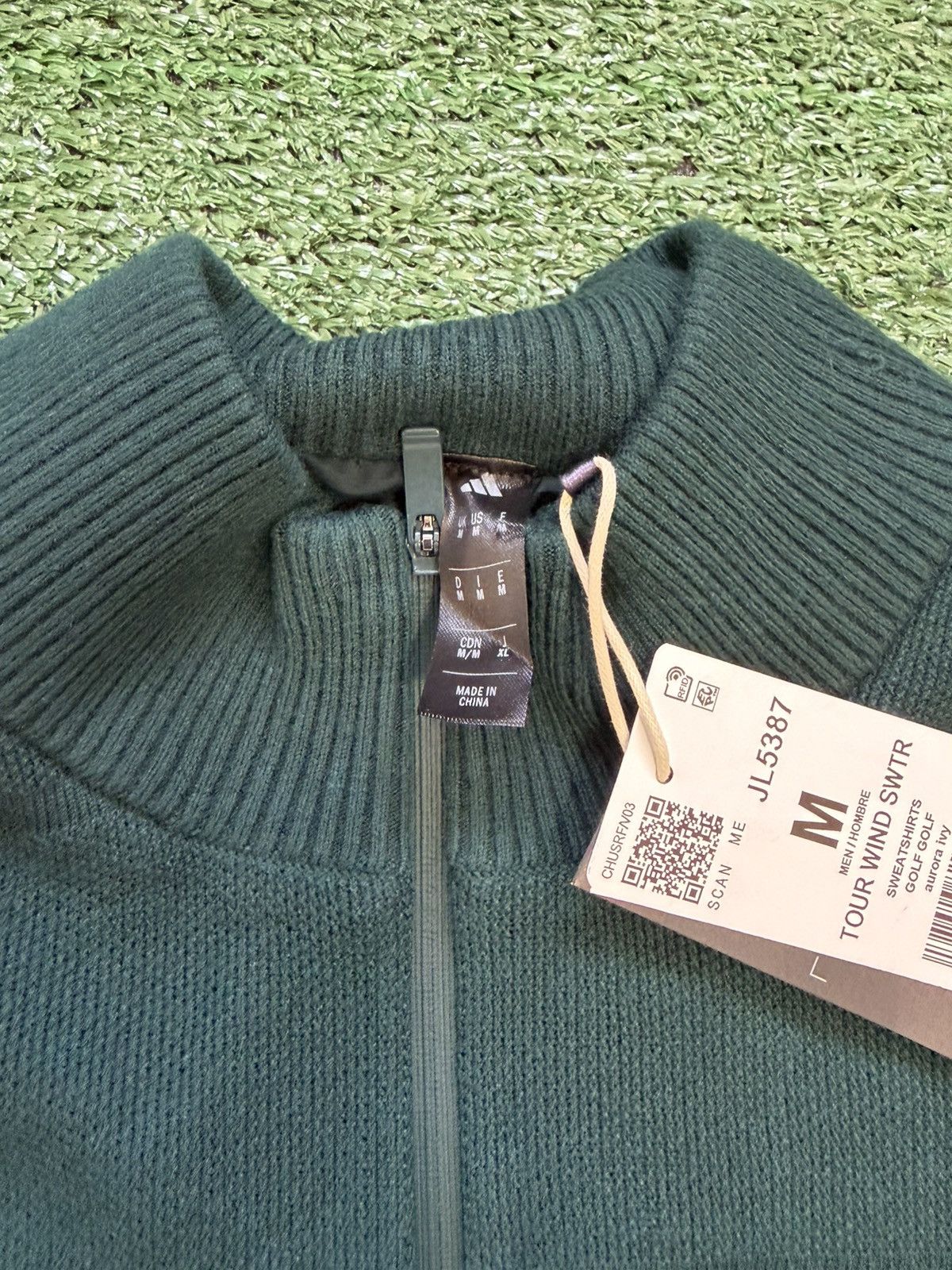 Adidas Men's Adidas Aurora Ivy Ultimate 365 Tour Wind 1/4 Zip Size US M / EU 48-50 / 2 - 3 Thumbnail