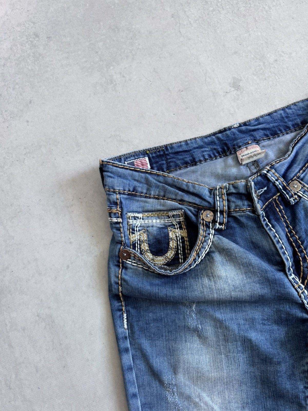 True Religion Vintage True Religion Slim Y2K Denim Unisex U.S.A Shorts Size US 31 - 8 Thumbnail