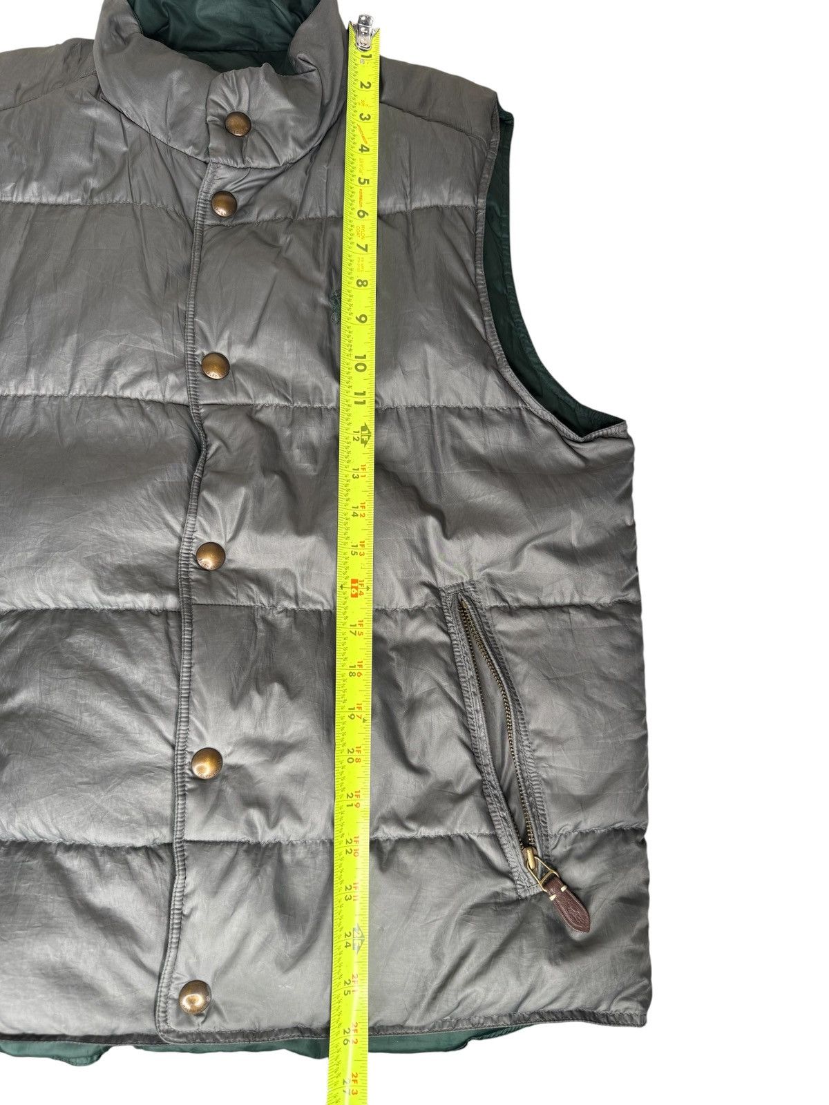 Polo Ralph Lauren Polo Ralph Lauren Reversible Down Puffer Vest Green Gray M Size US M / EU 48-50 / 2 - 7 Thumbnail