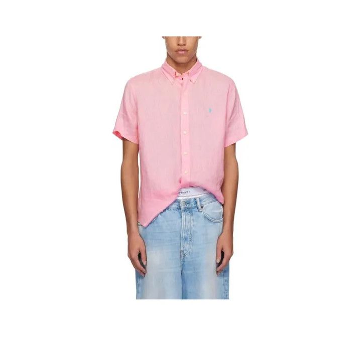 Polo Ralph Lauren Polo Ralph Lauren Solid Logo Embroidered Button Short-Sleeve Shirt Size US M / EU 48-50 / 2 - 1 Thumbnail